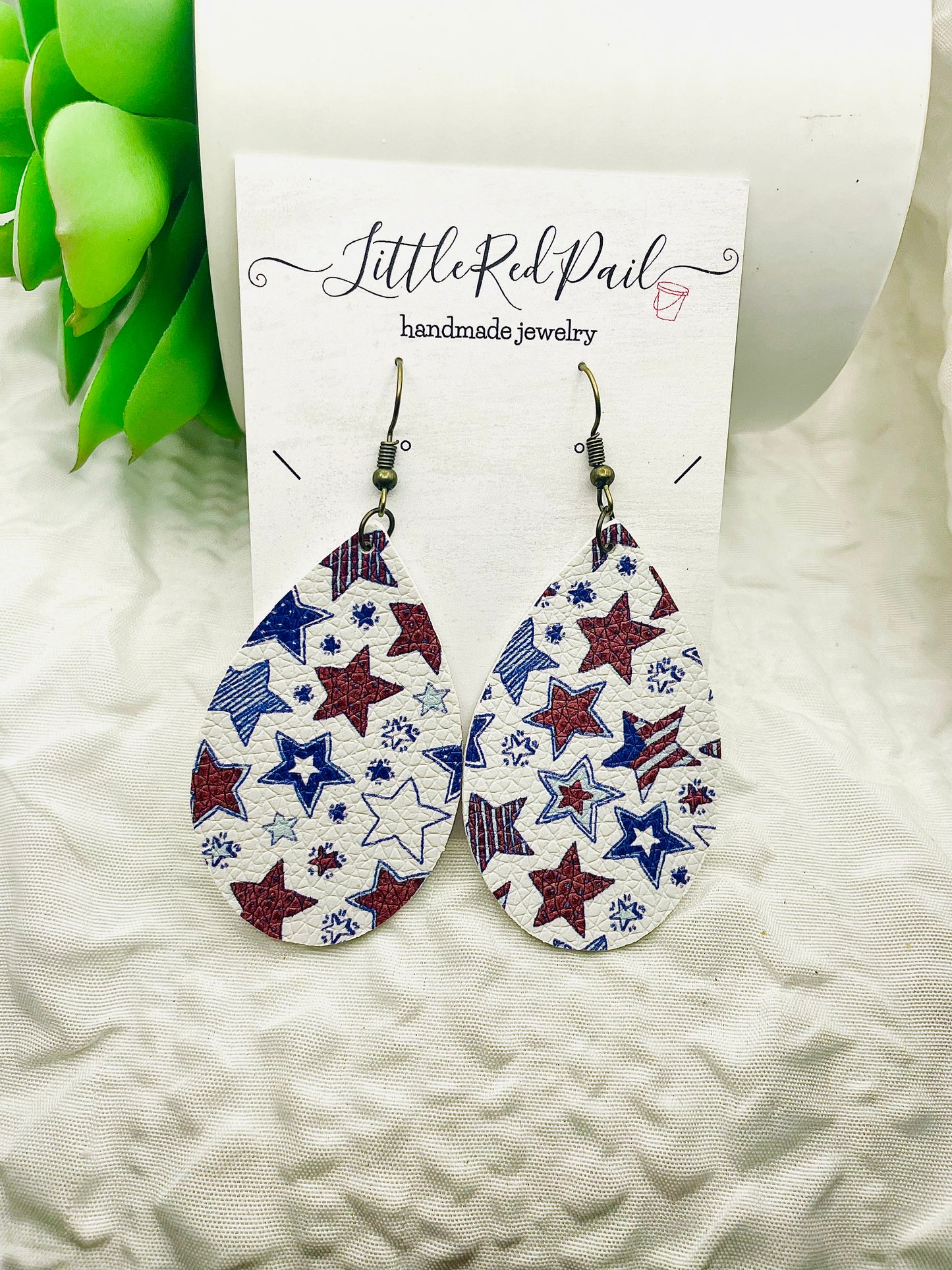 American flag earrings, 4th of July Patriotic earrings,