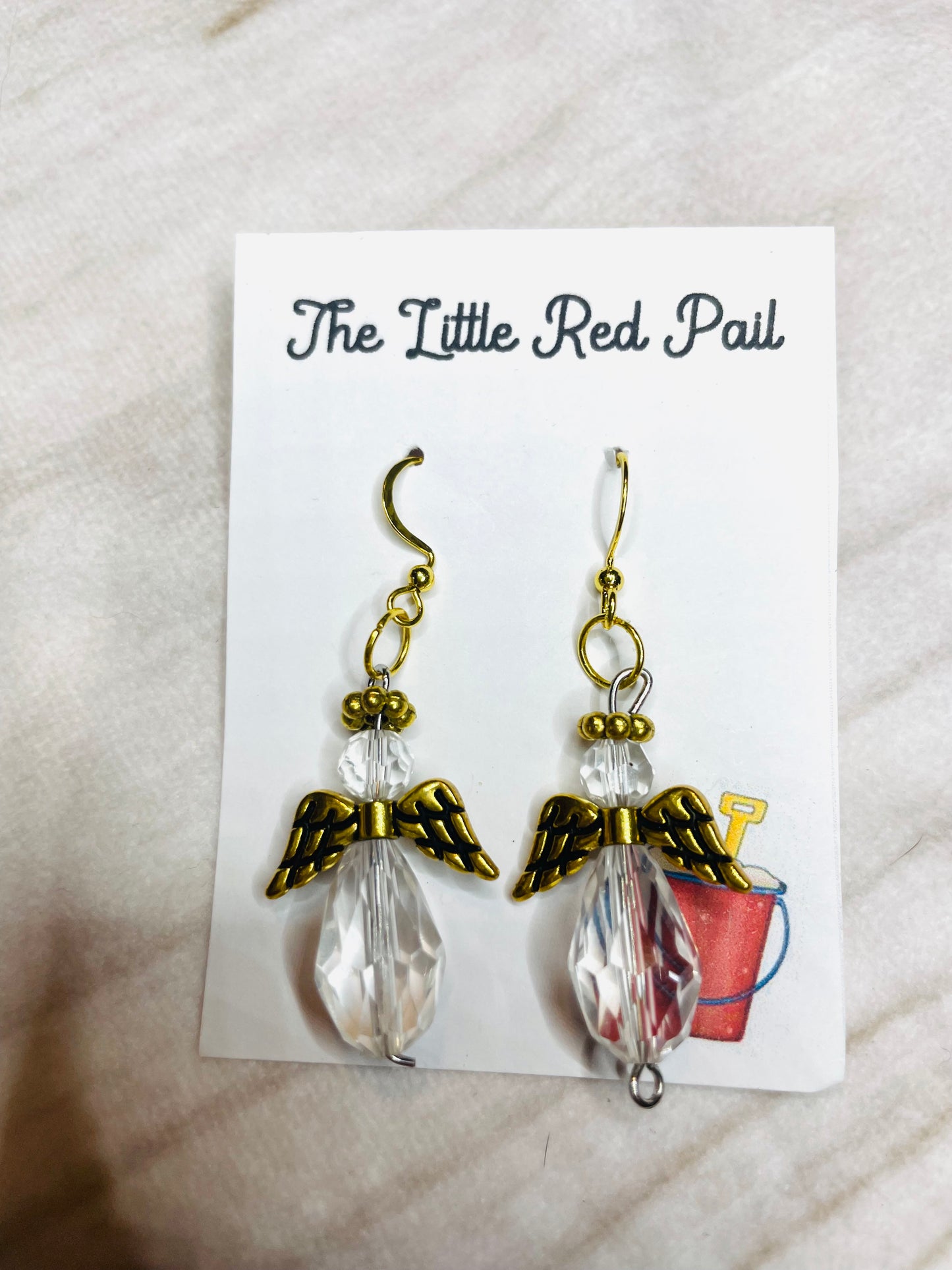 Dangle earrings, Angel Earrings, everyday earrings
