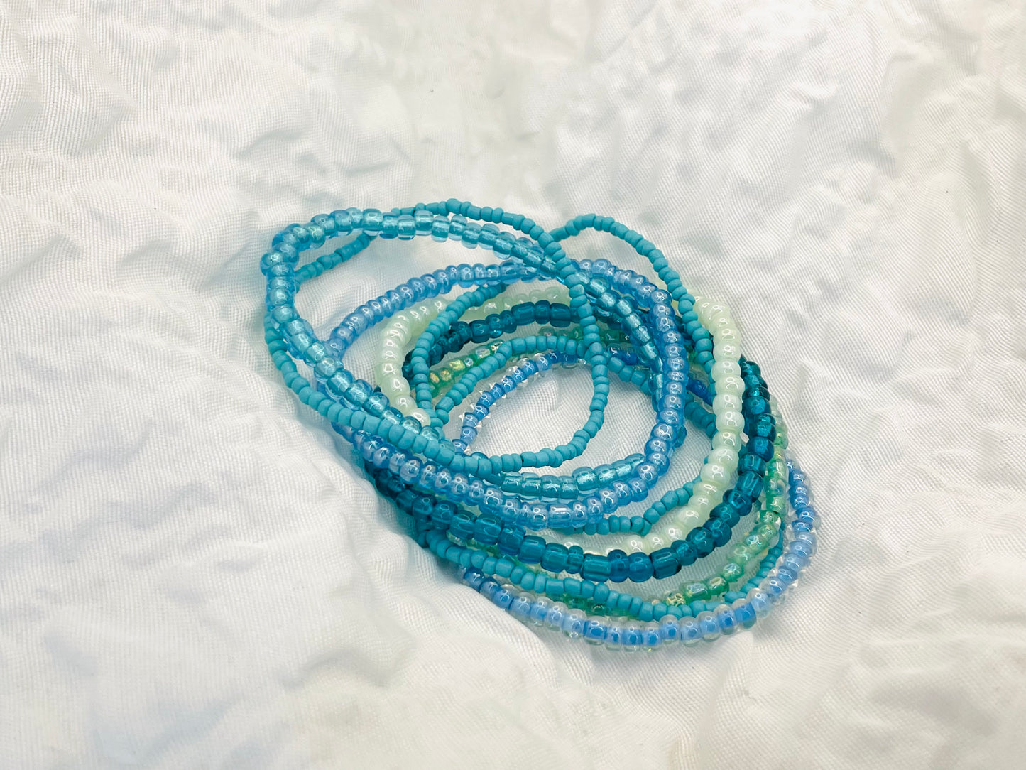 Turquoise Beach bracelets, summer bracelets, blue shade bracelets