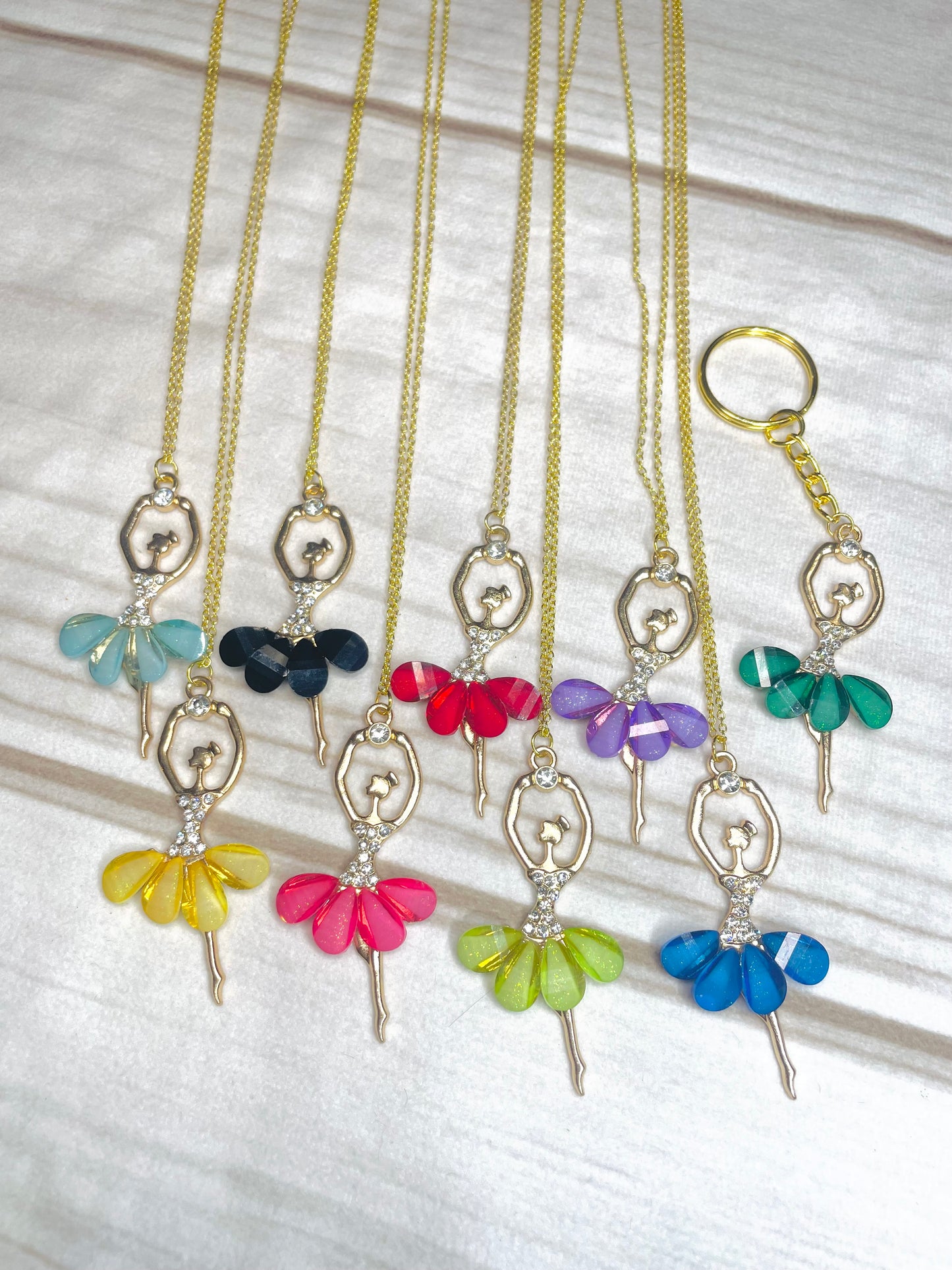 Ballerina necklaces ballerina keychains