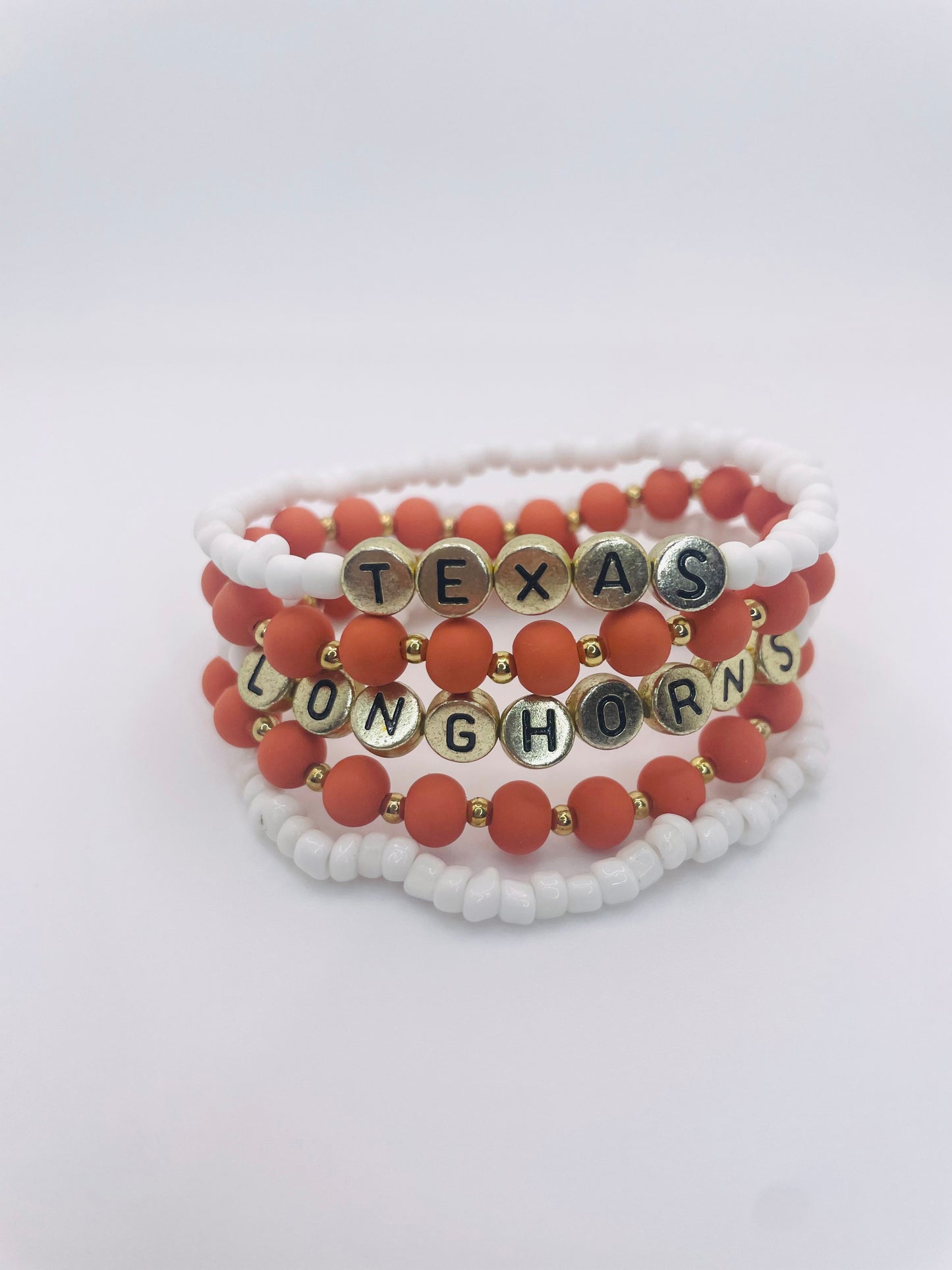 Texas Longhorns bracelet set
