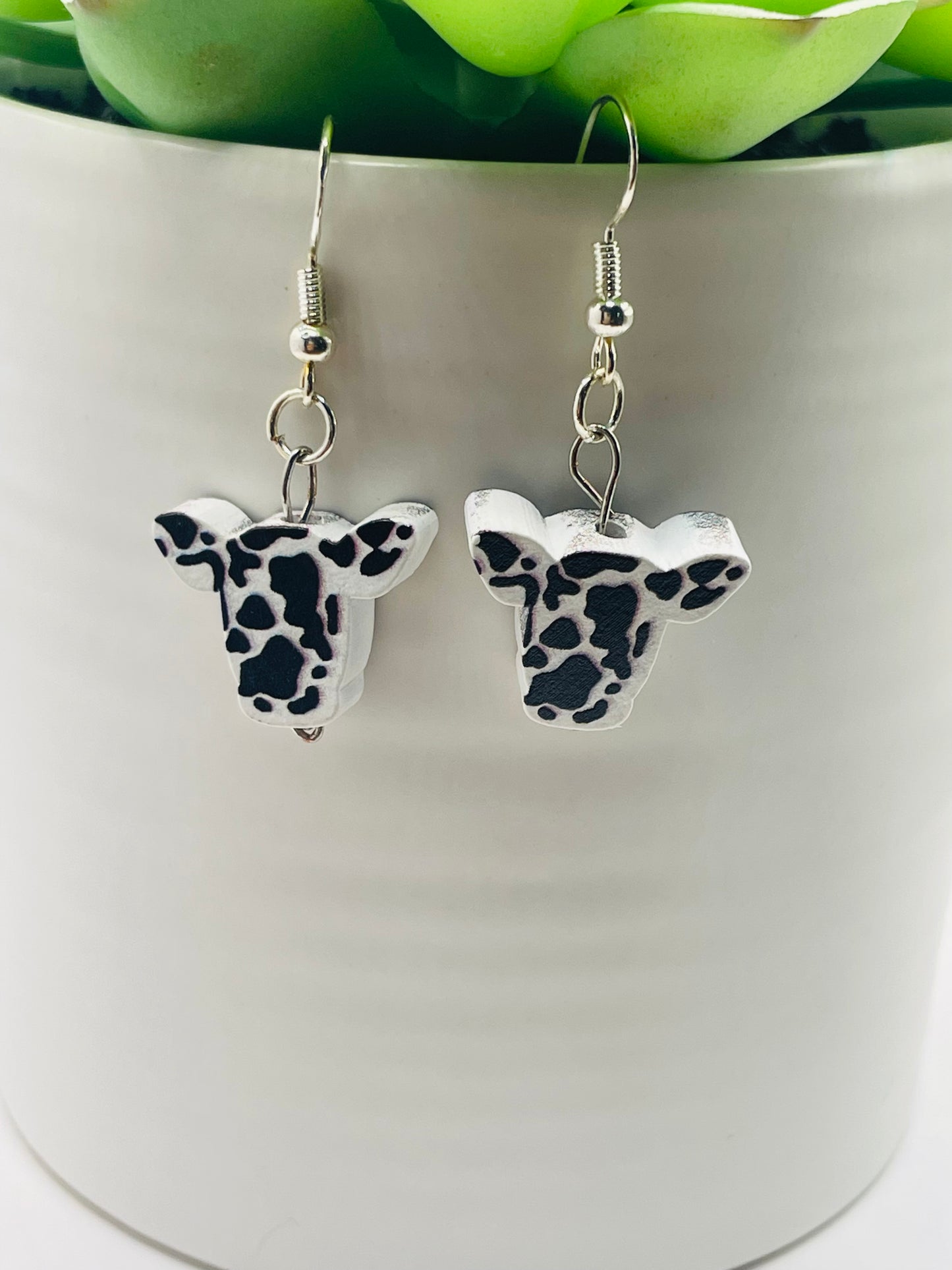 Cow earrings, cow jewelry