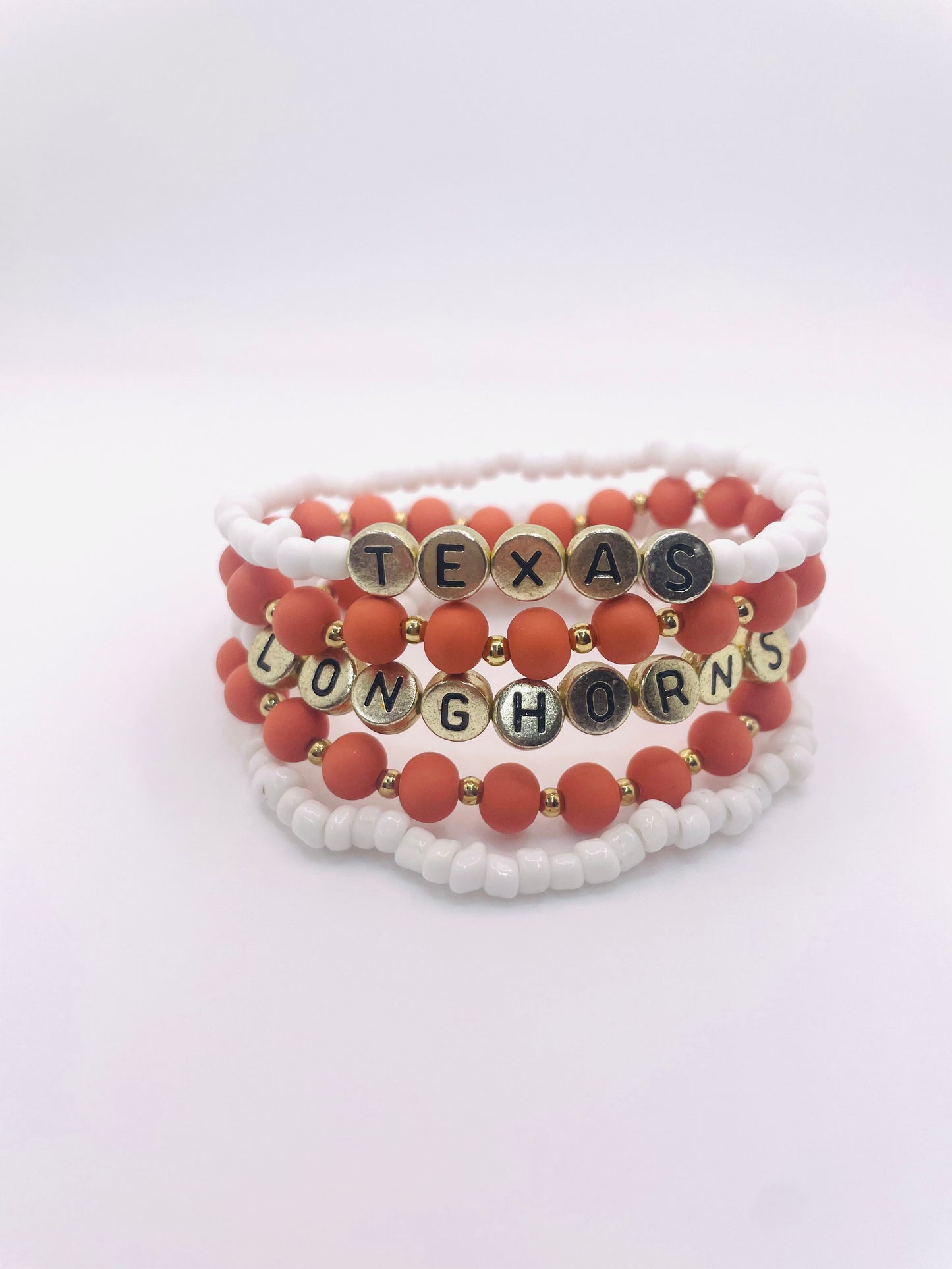 Texas Longhorns bracelet set