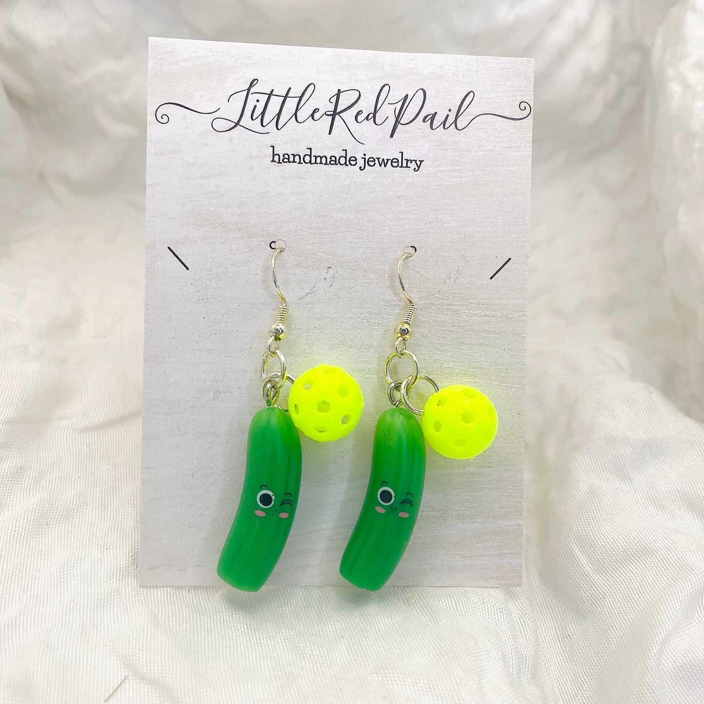 Pickelball earrings, pickelball enthusiast gift