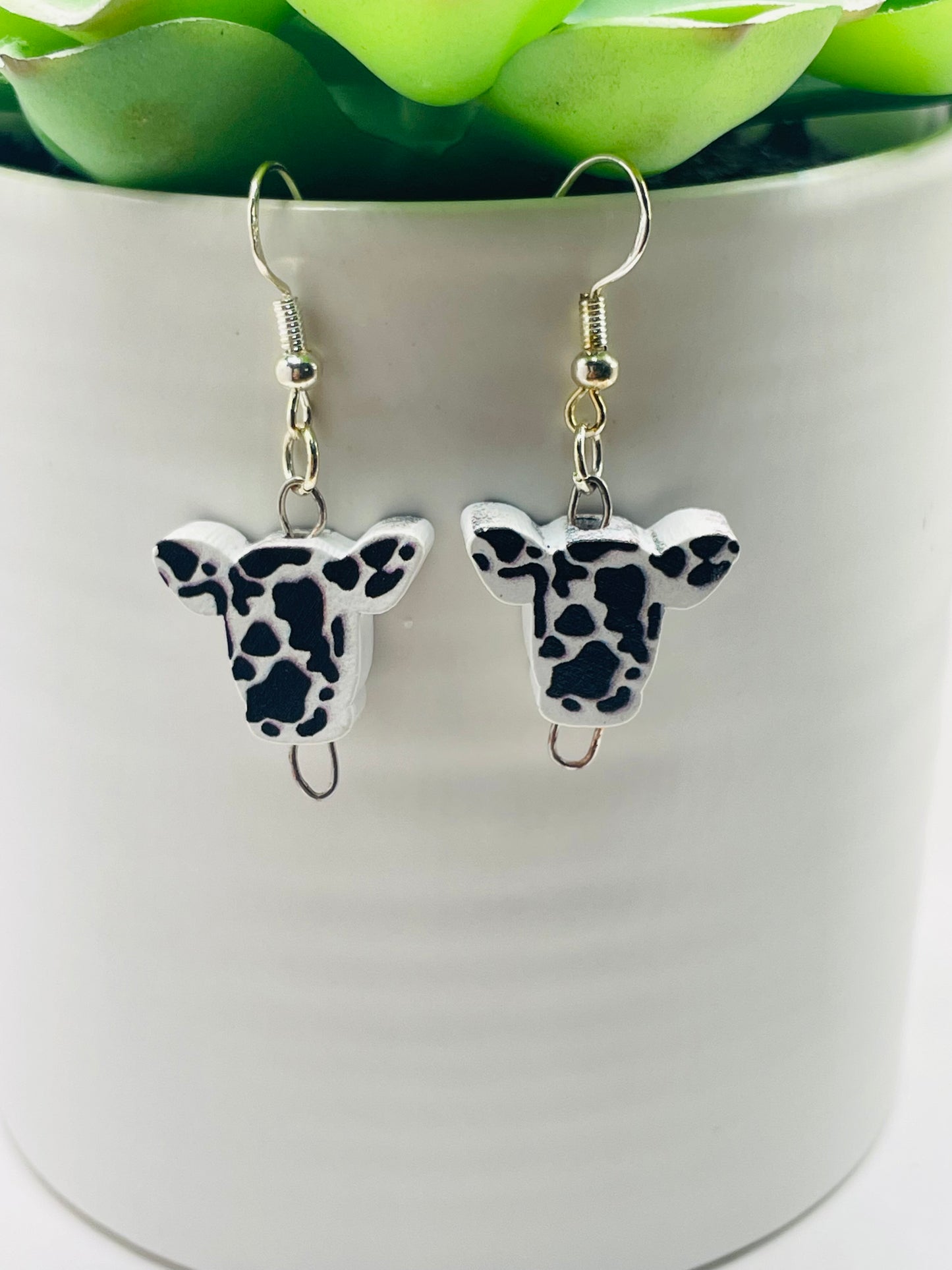 Cow earrings, cow jewelry