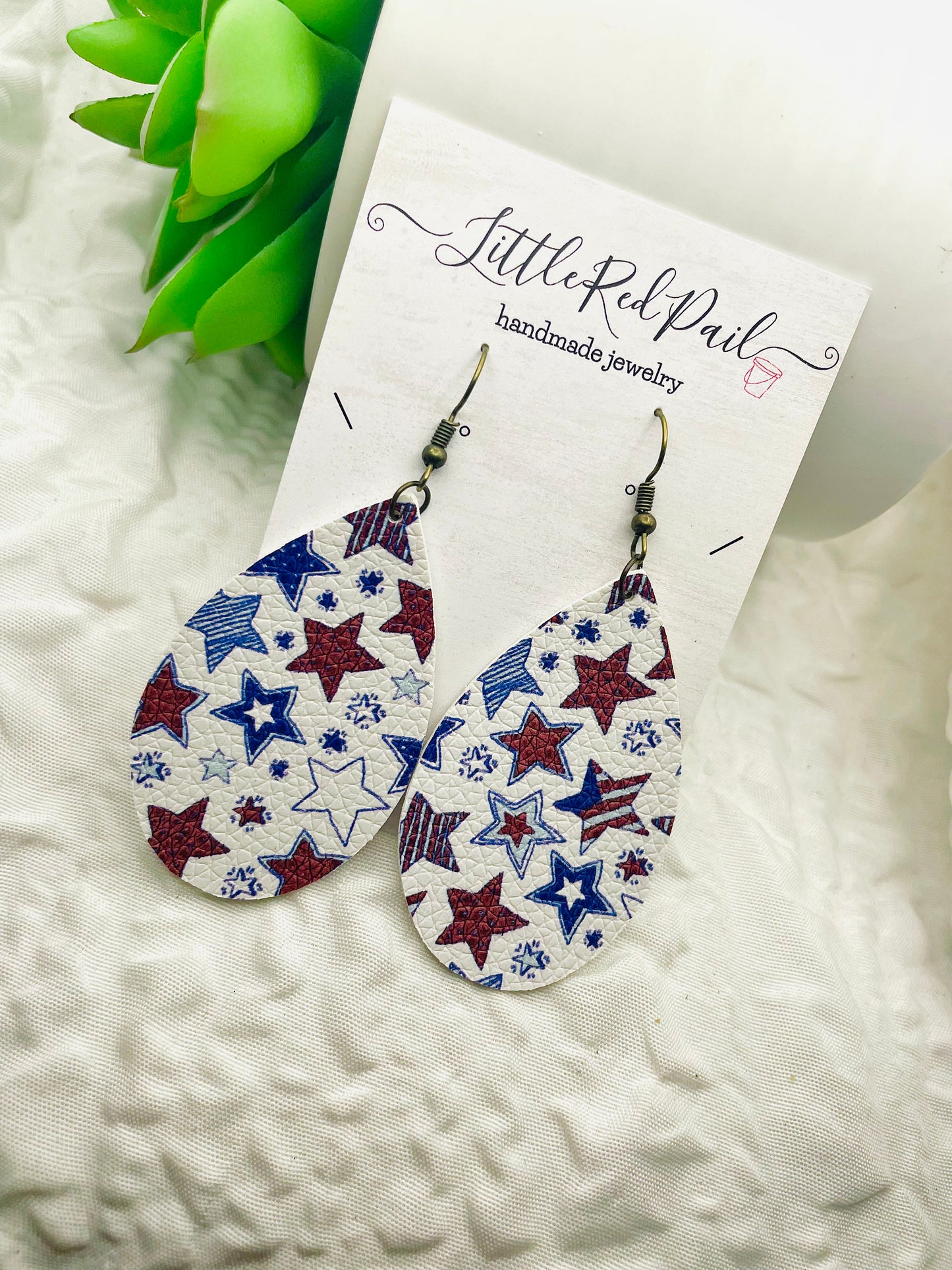 American flag earrings, 4th of July Patriotic earrings,