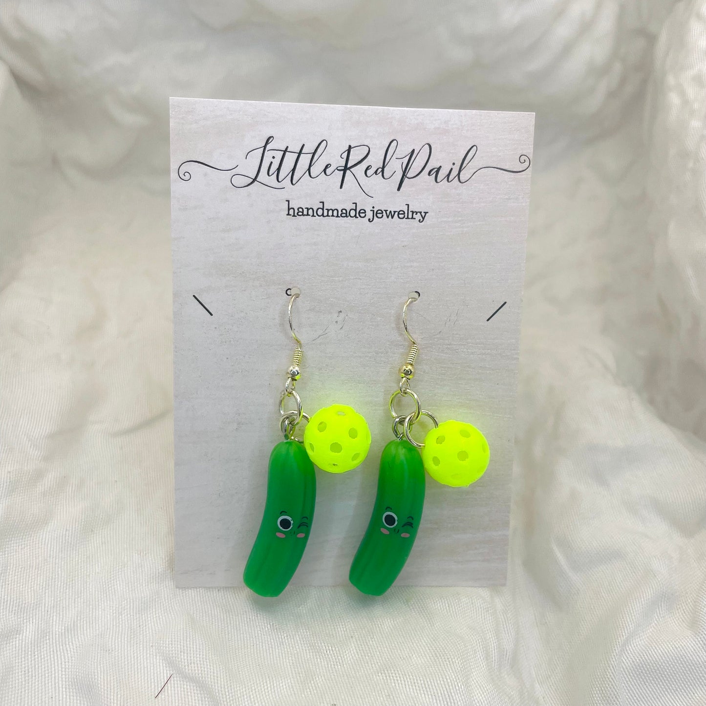 Pickelball earrings, pickelball enthusiast gift