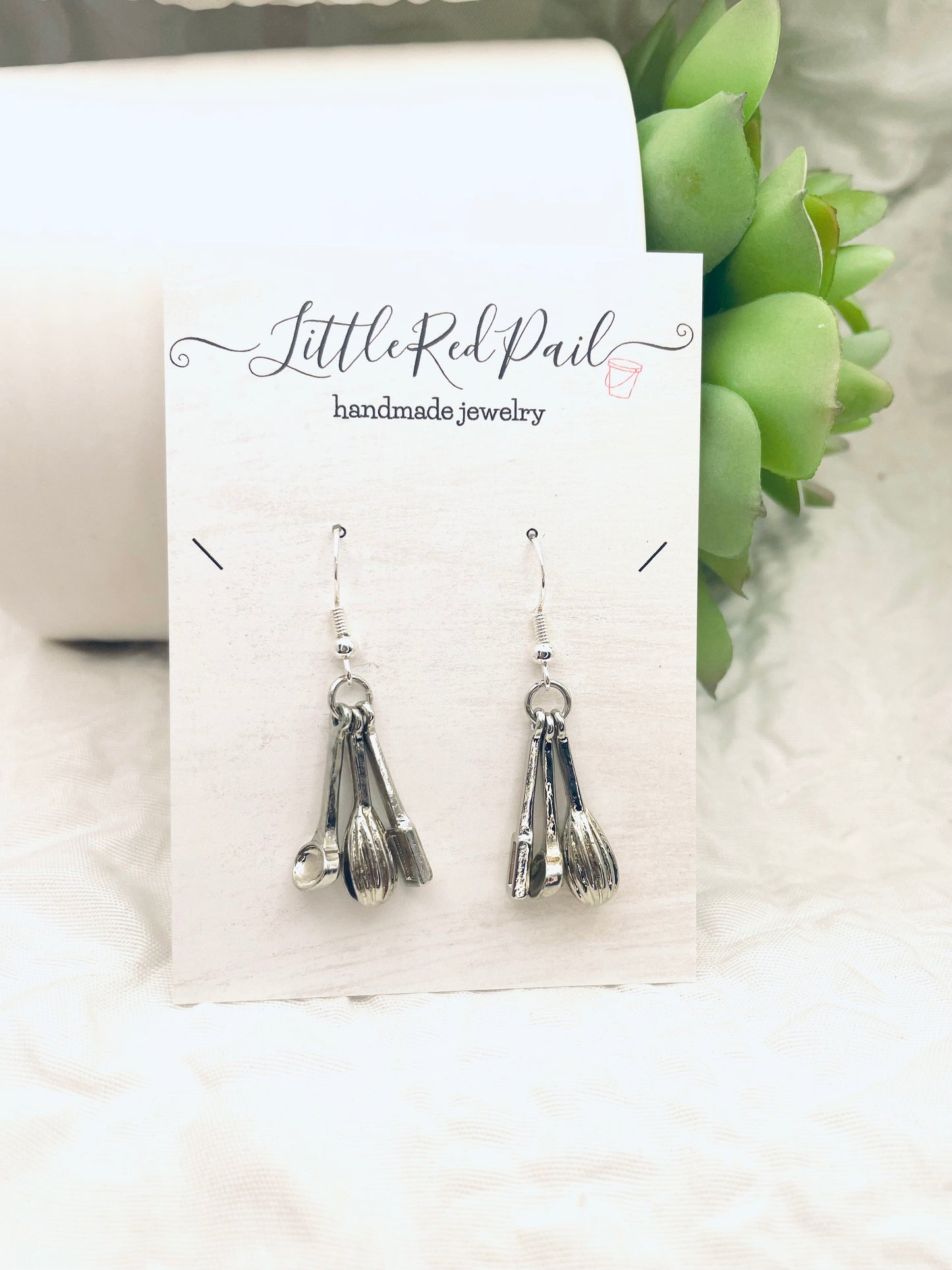 Baker earrings, culinary jewelry , Everyday earrings, minimalist earrings
