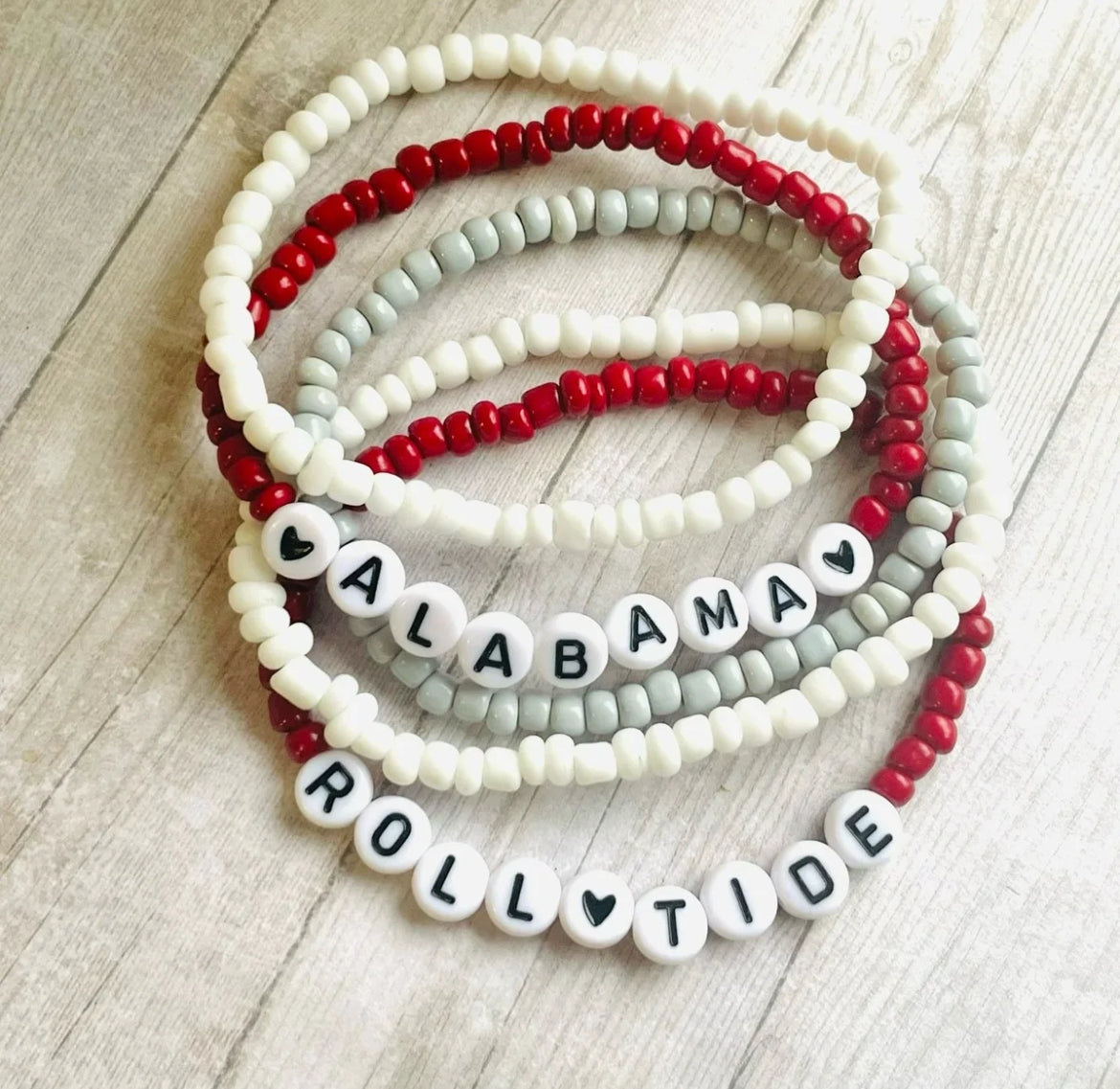 Alabama bracelet set bama bracelets Roll Tide