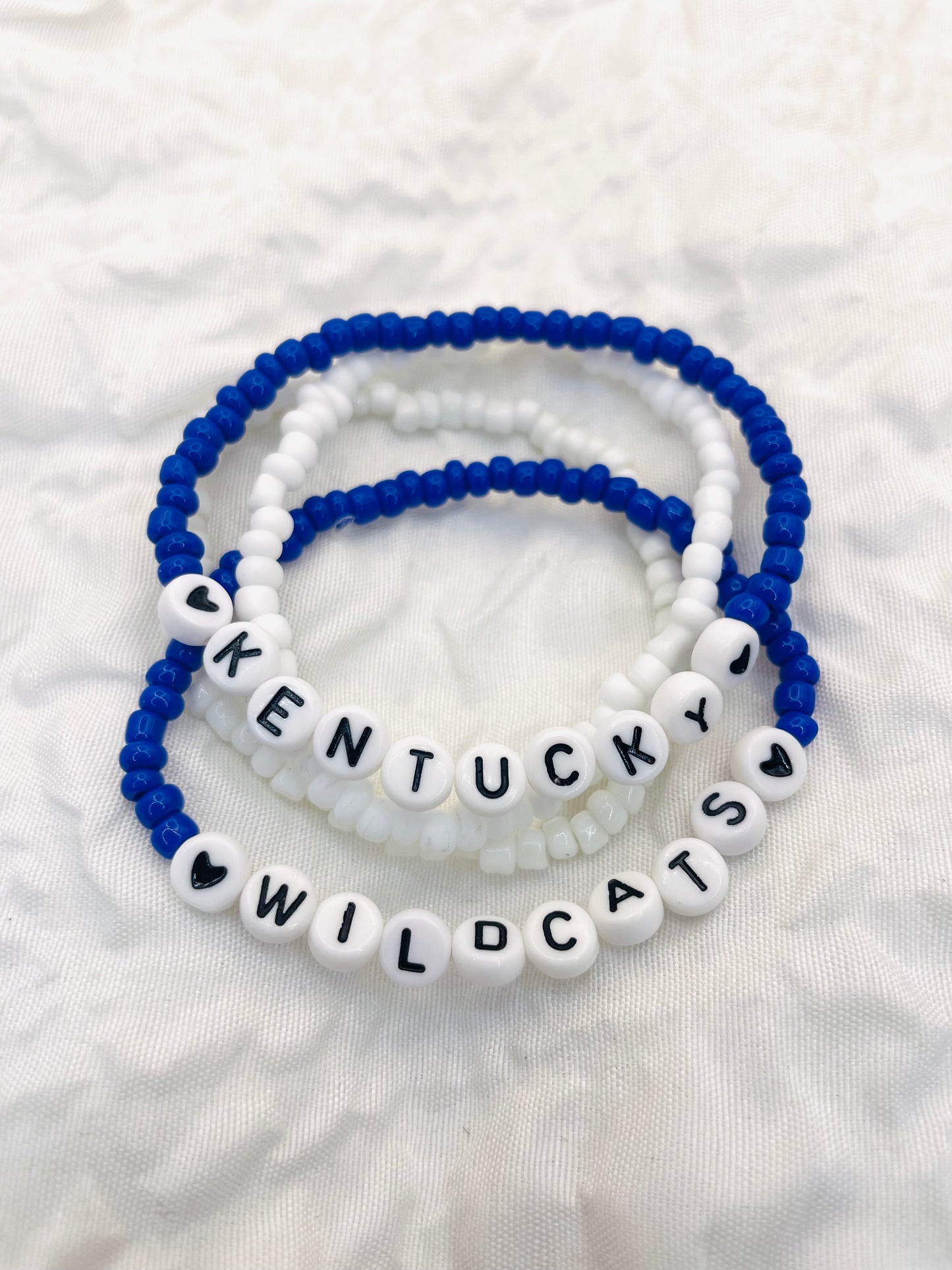 Kentucky Wildcats bracelet set, KY wildcats gift