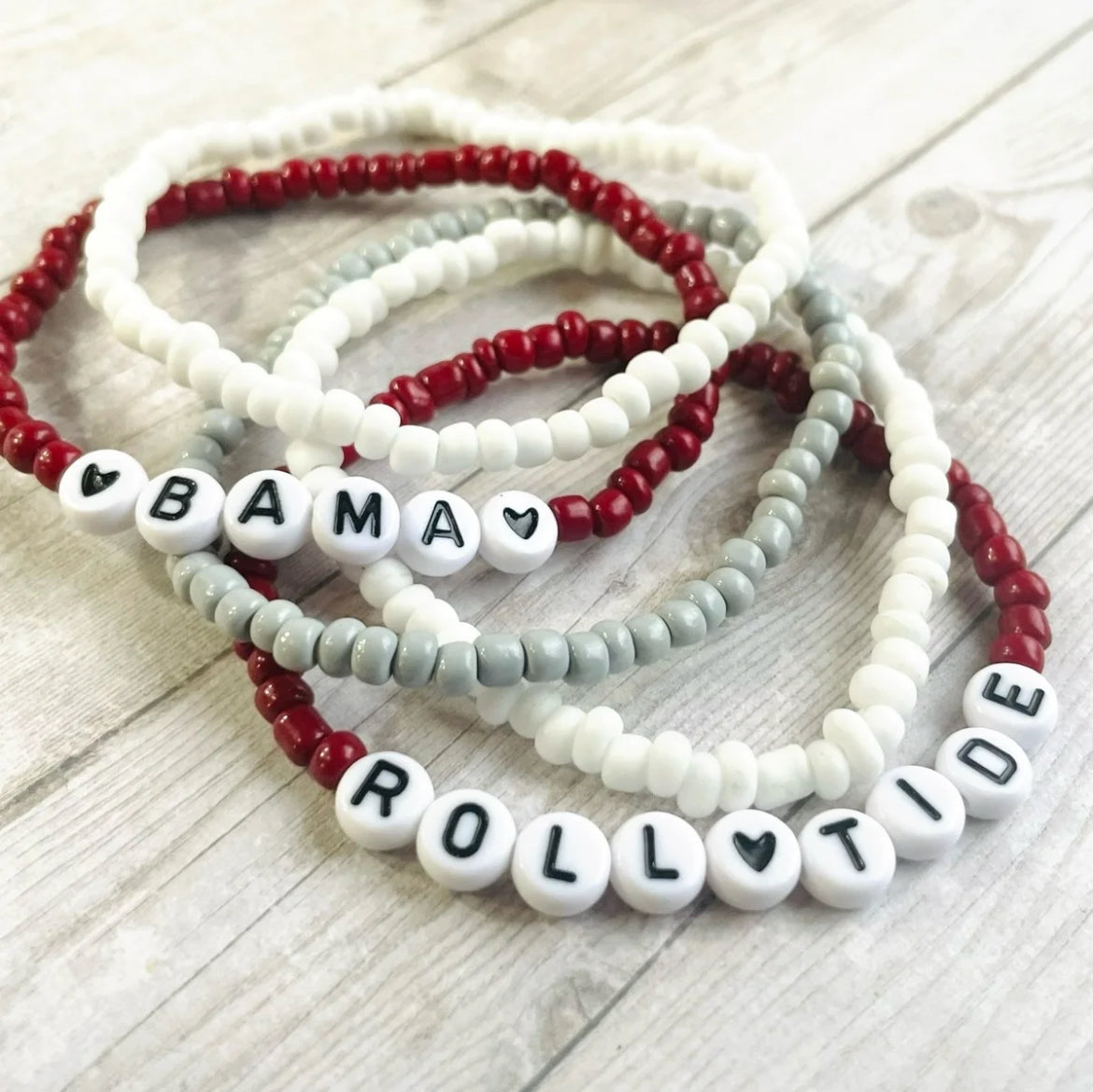 Alabama bracelet set bama bracelets Roll Tide