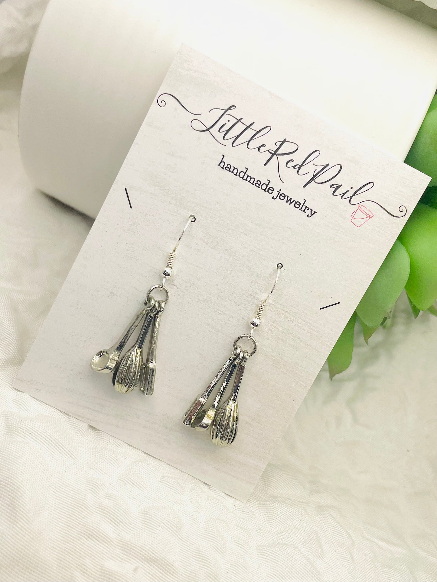 Baker earrings, culinary jewelry , Everyday earrings, minimalist earrings