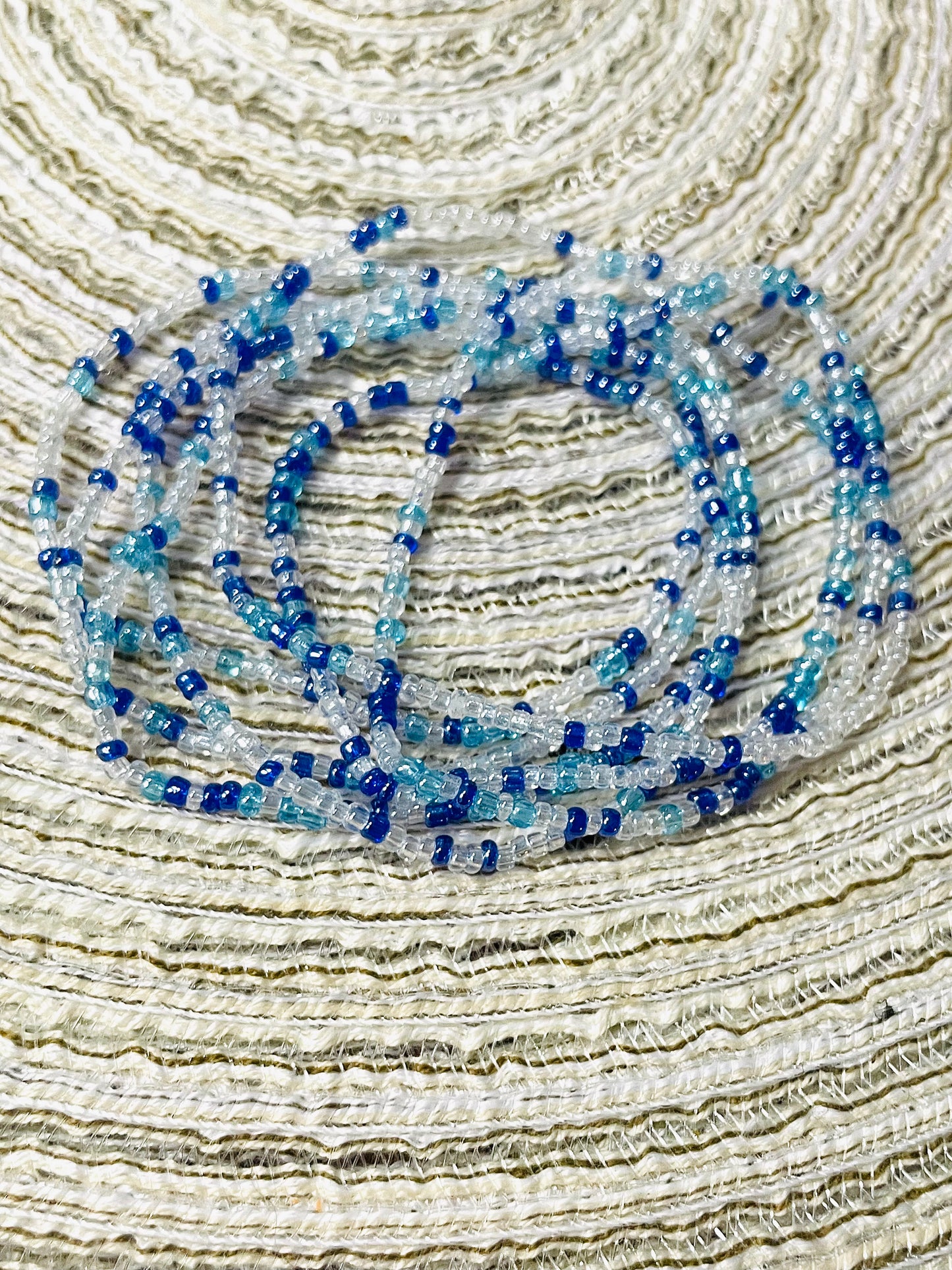 Thin bracelet stack, blue shade bracelets, summer ocean vibe bracelets