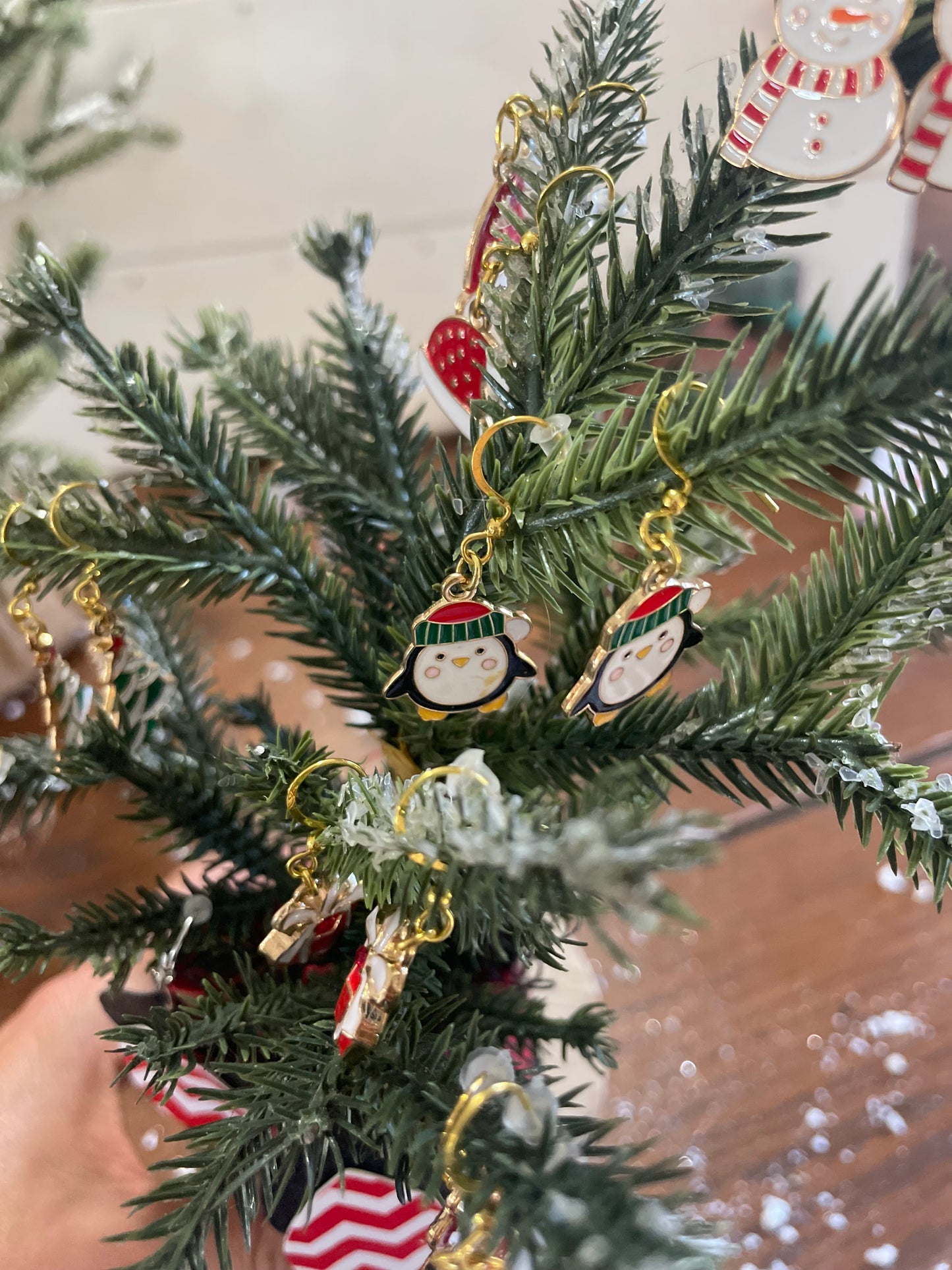 Christmas earrings 3 pk