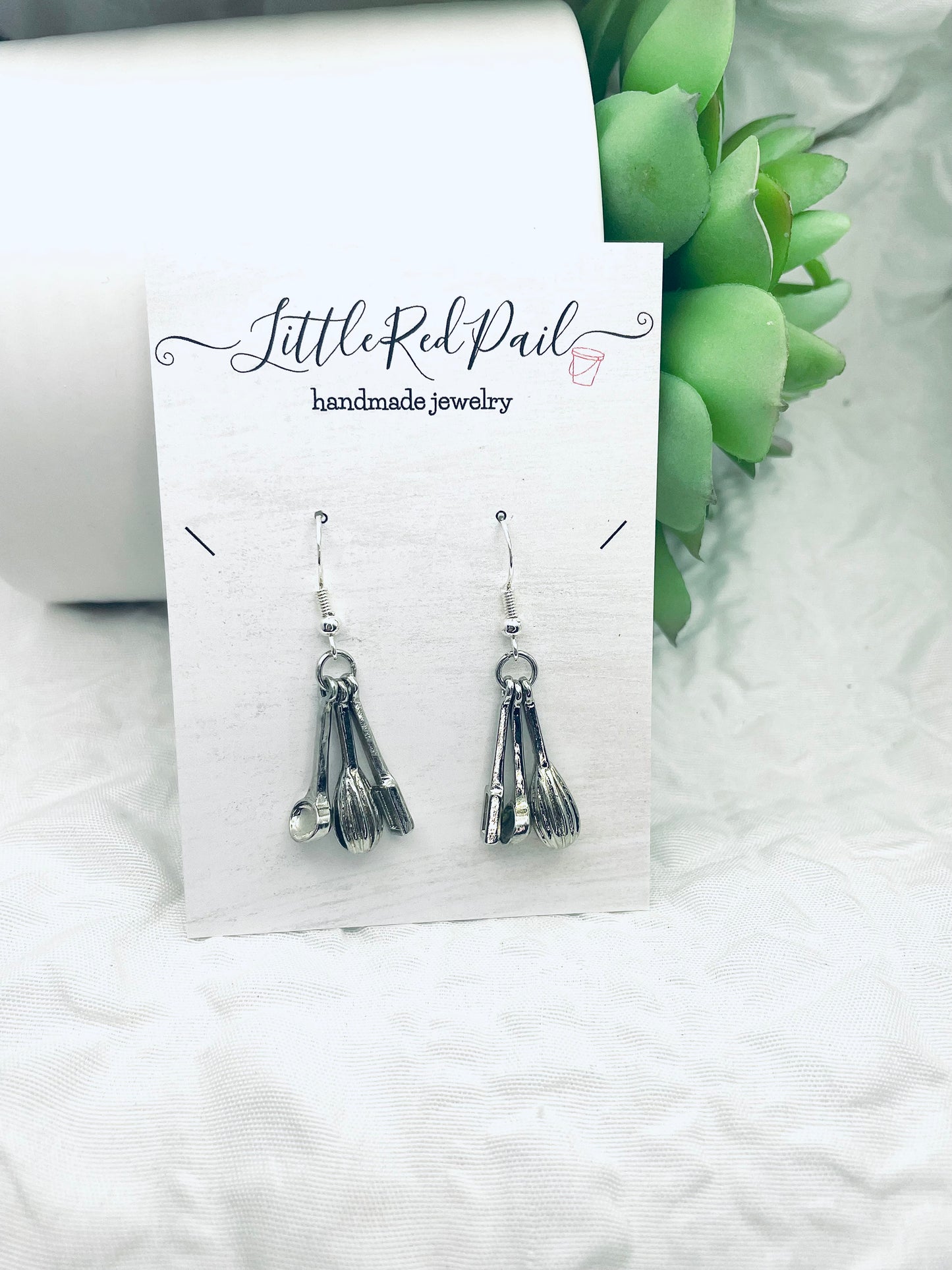 Baker earrings, culinary jewelry , Everyday earrings, minimalist earrings