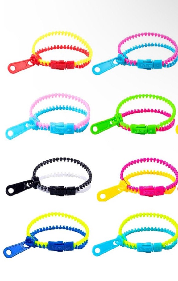 Fidget bracelet zipper bracelet zipper keychain/backpack chain zipper Stanley charm bracelet