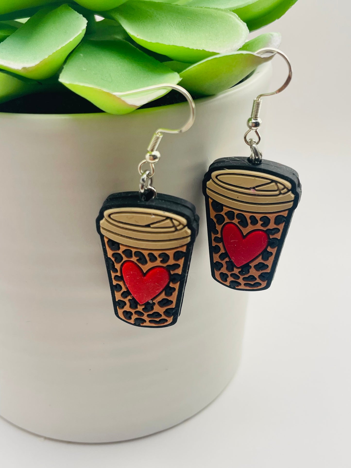 Valentines Earrings, heart earrings, teacher earrings