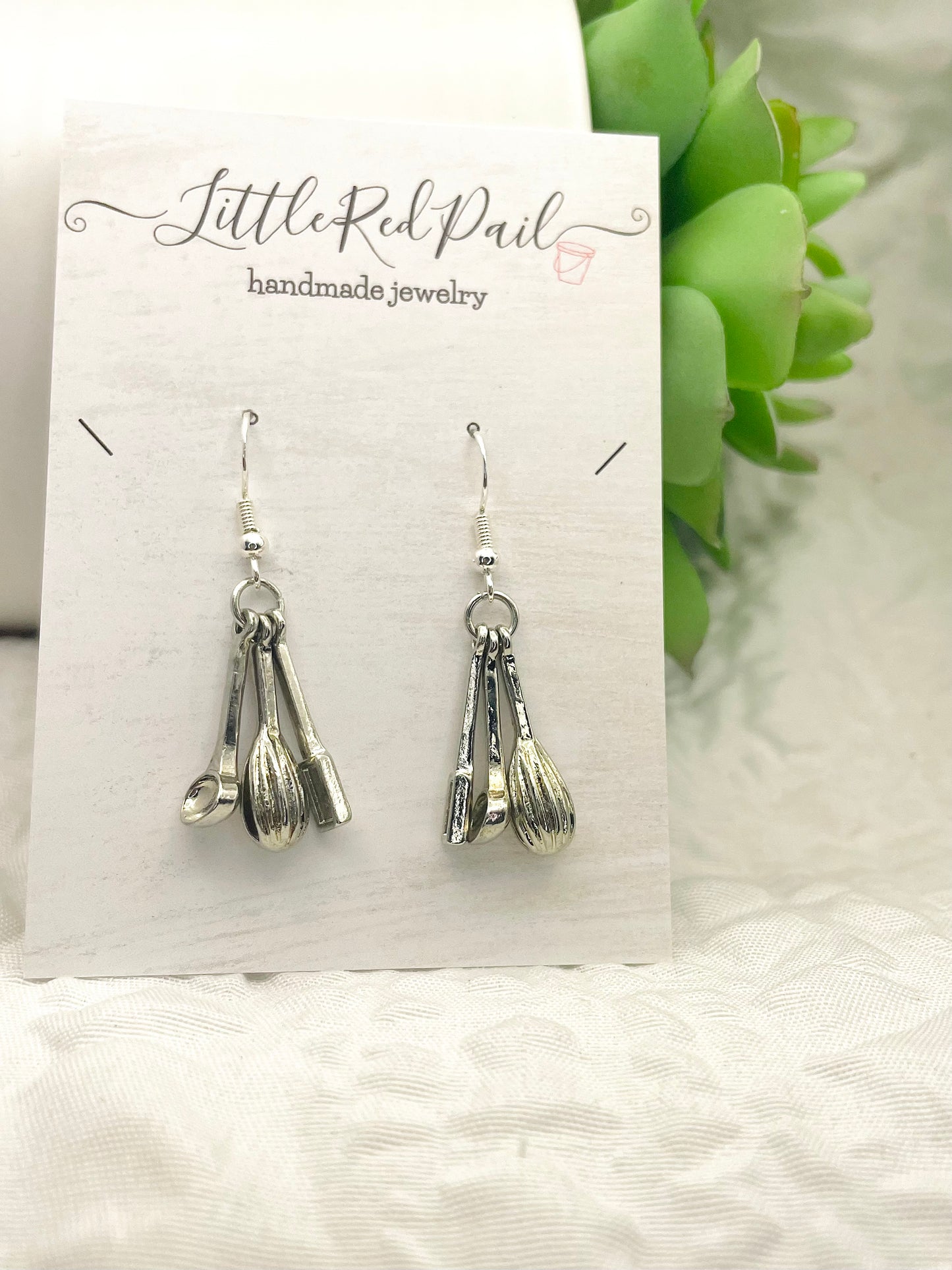 Baker earrings, culinary jewelry , Everyday earrings, minimalist earrings