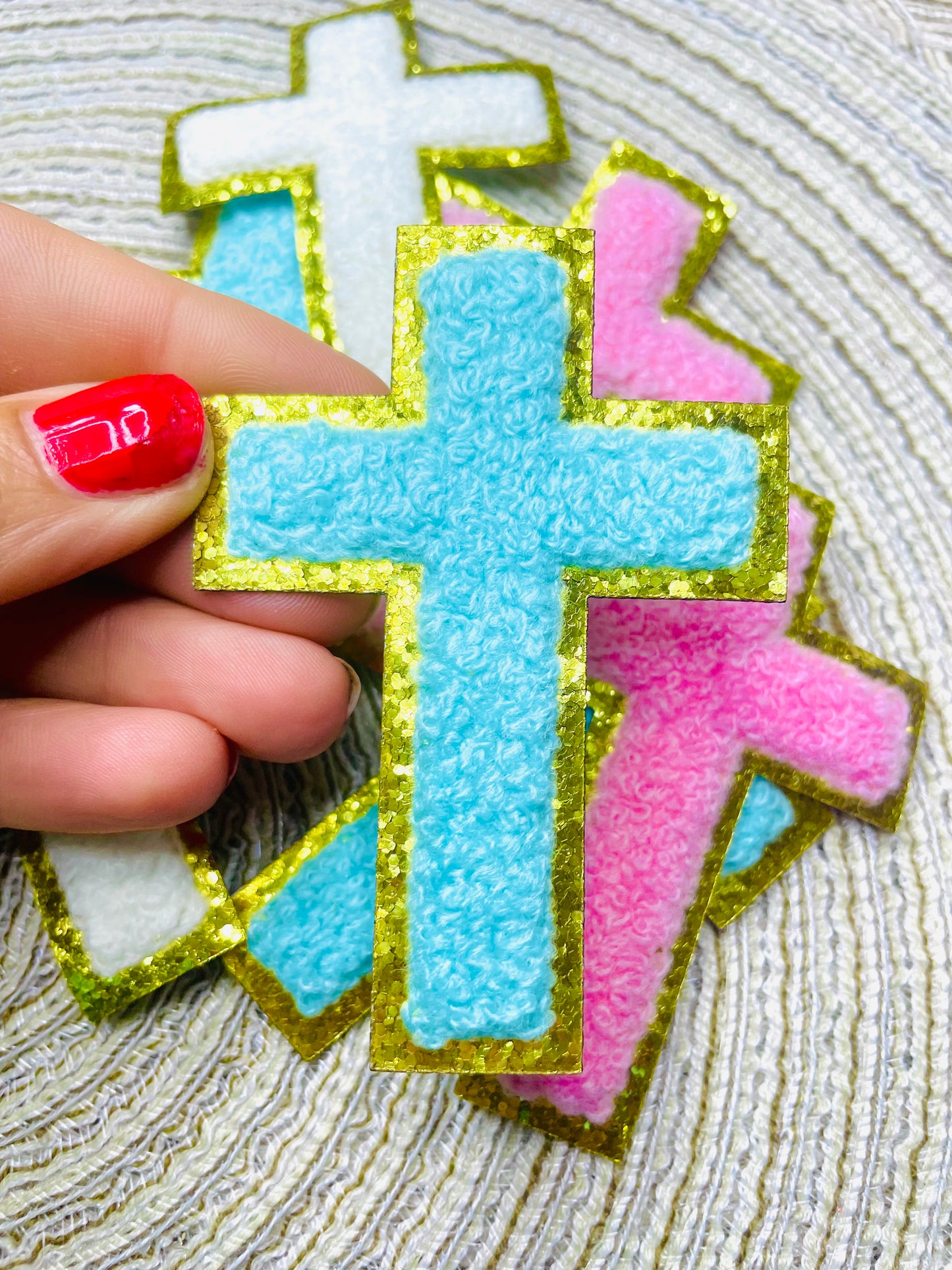 Iron on cross patches