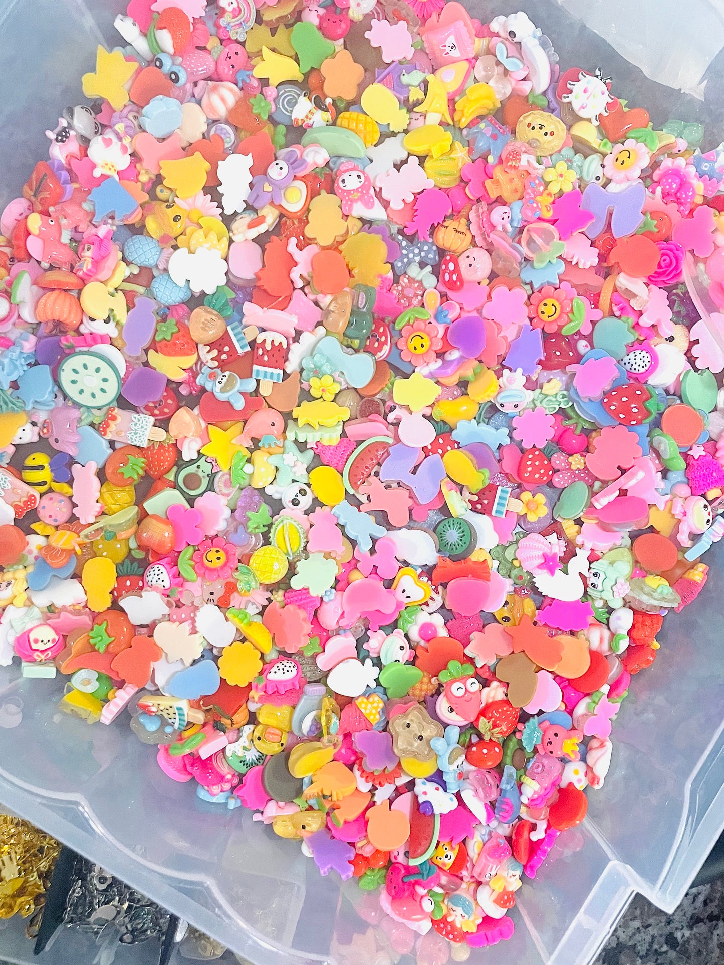 Flatback resin charms, slime charms, scrapbook charms, jewelry charms