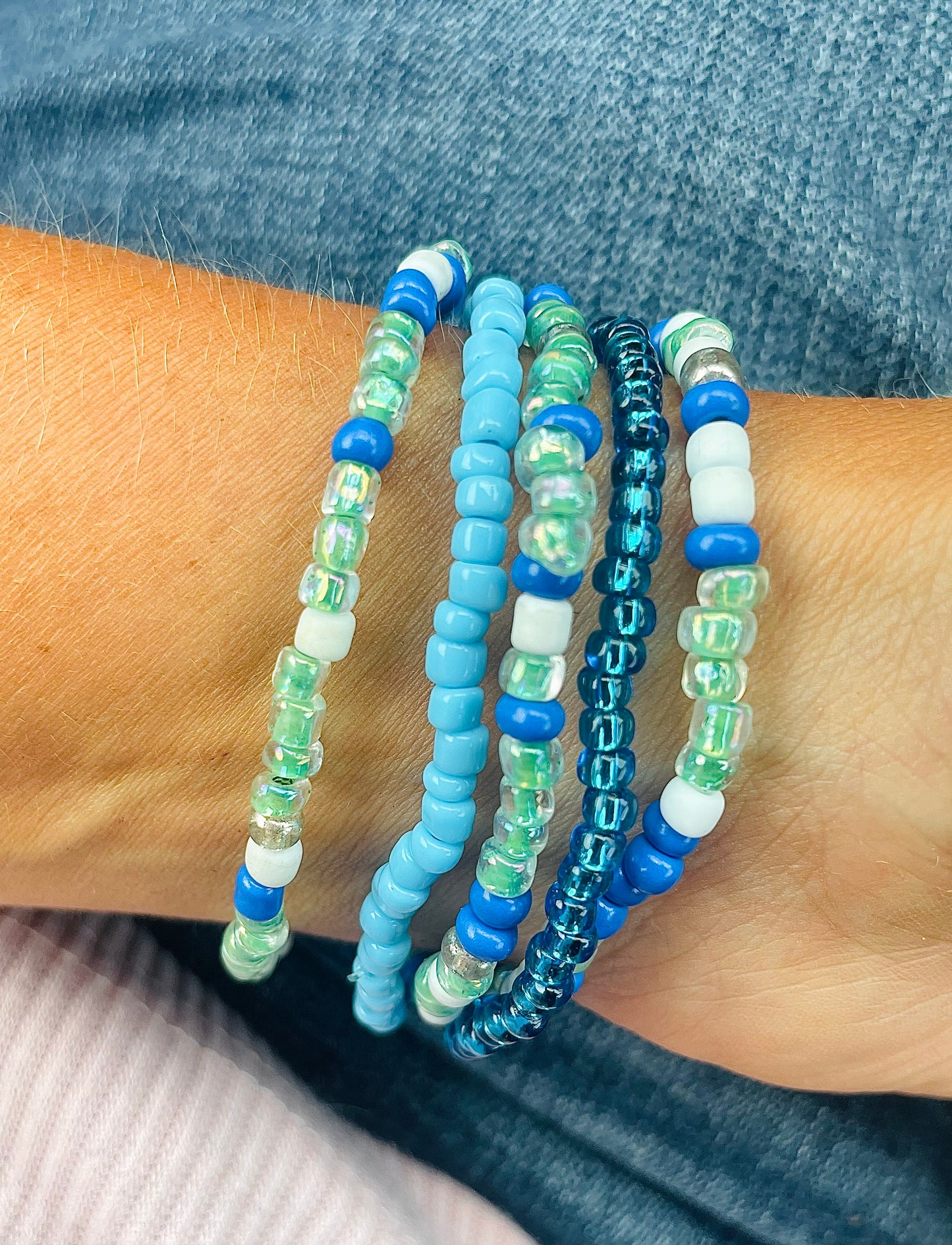 Blue ocean shades bracelet set
