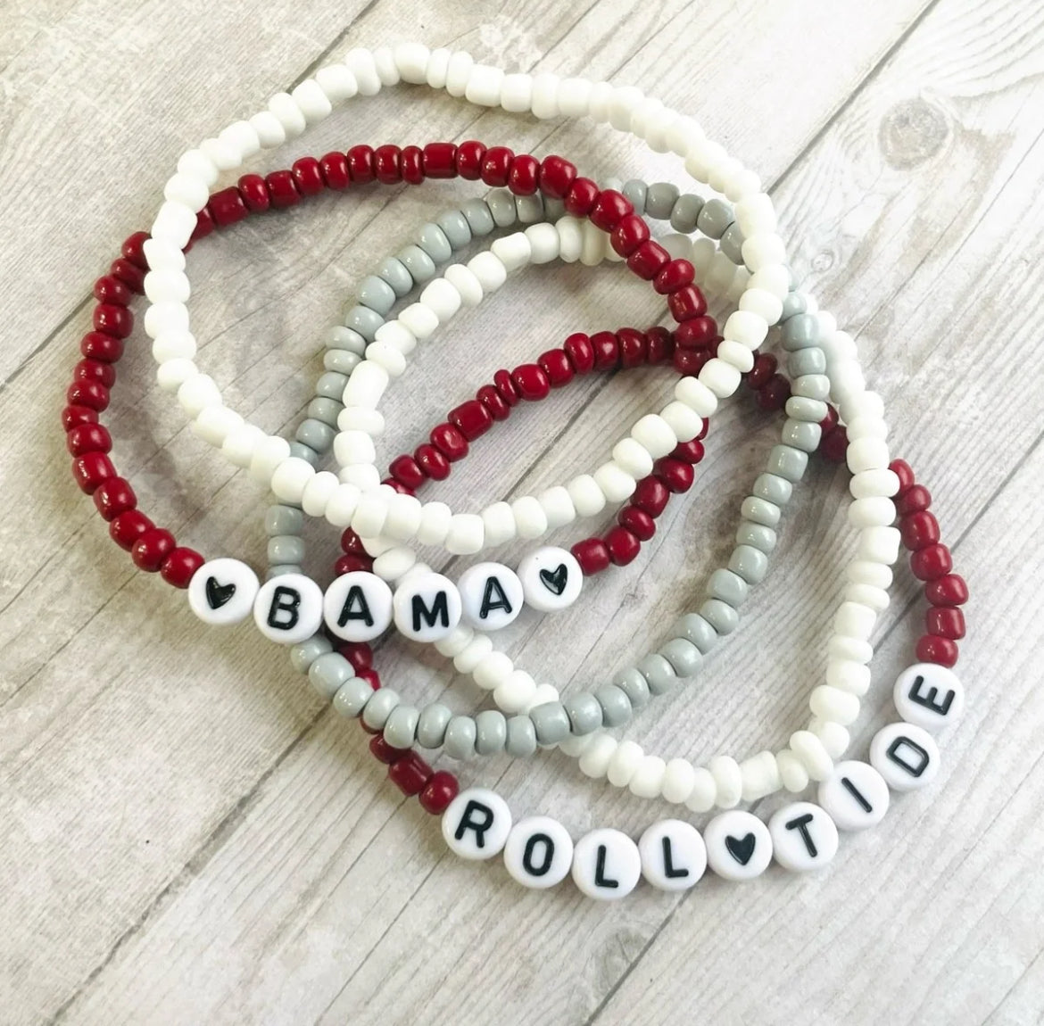 Alabama bracelet set bama bracelets Roll Tide