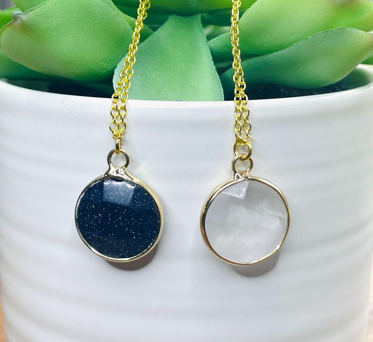 Gemstone pendant necklaces
