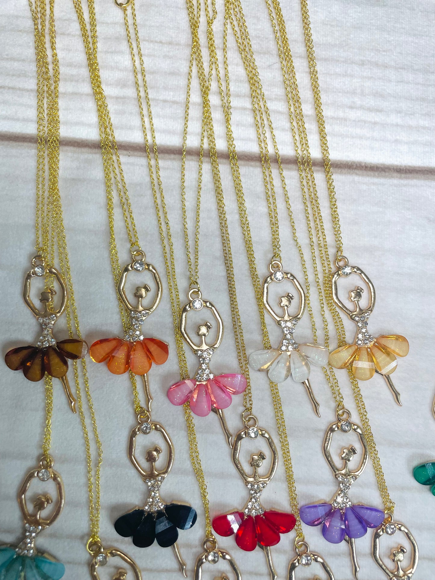 Ballerina necklaces ballerina keychains