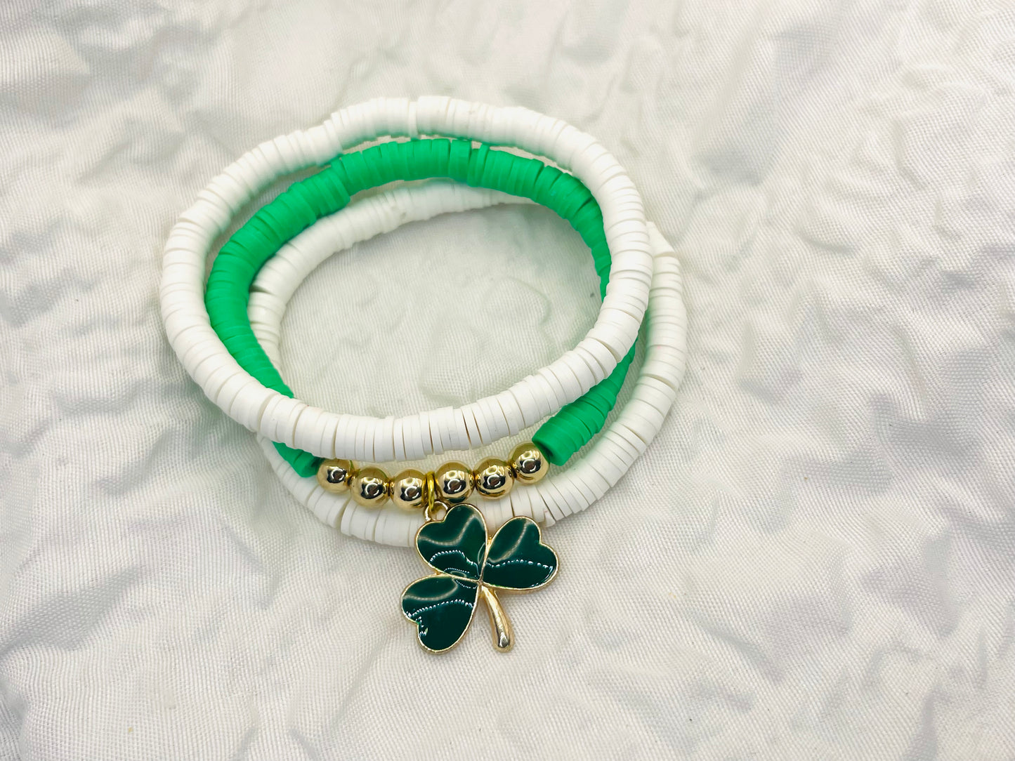 St. Patrick’s Day jewelry, shamrock bracelet