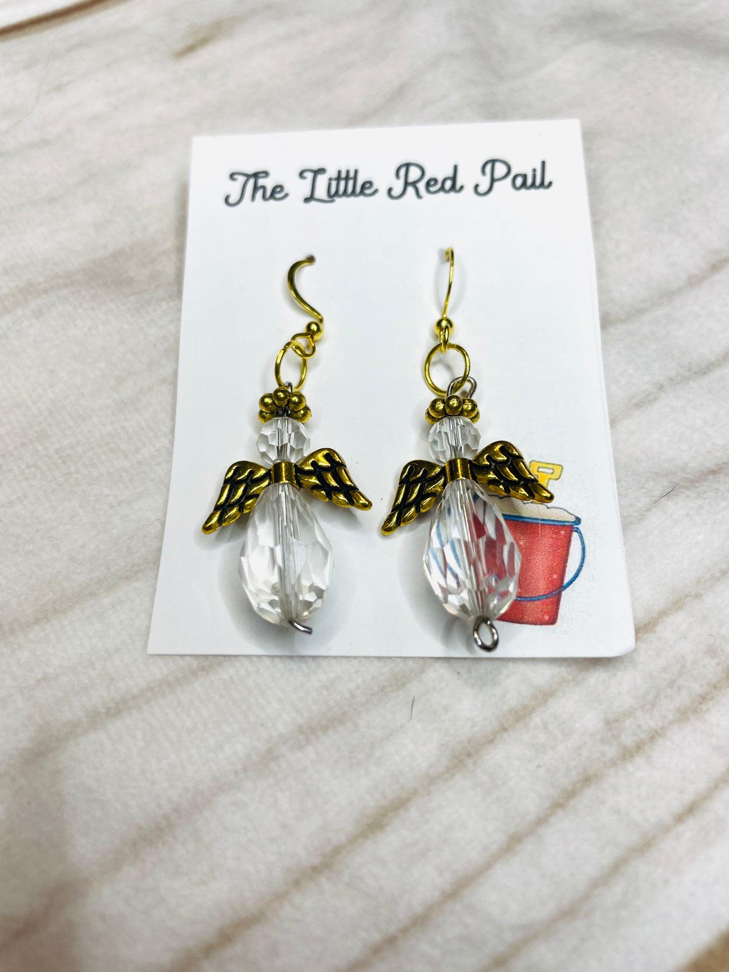 Dangle earrings, Angel Earrings, everyday earrings