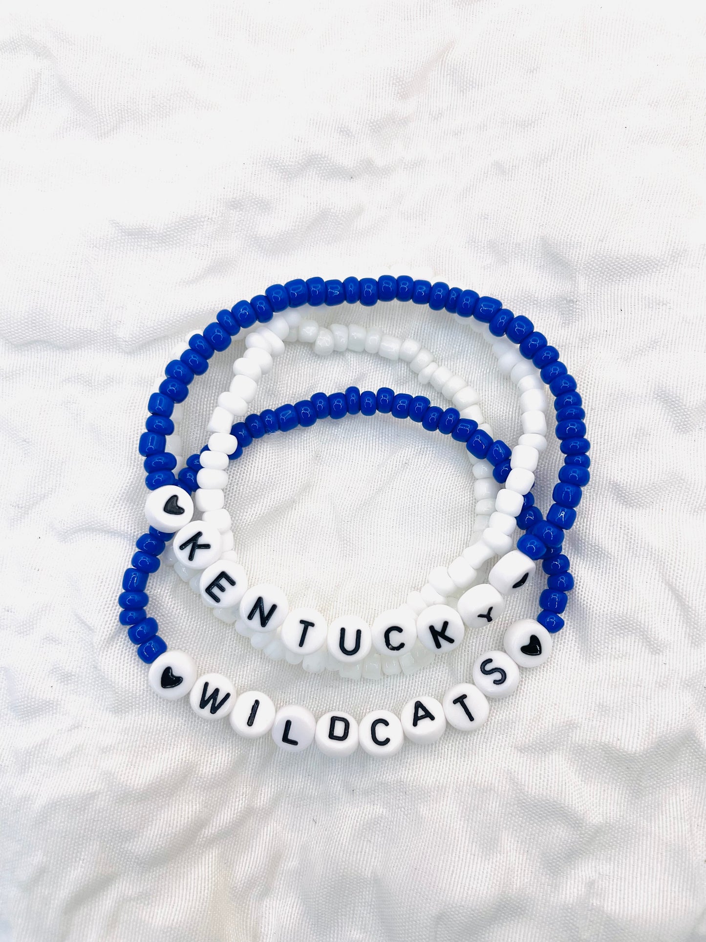 Kentucky Wildcats bracelet set, KY wildcats gift