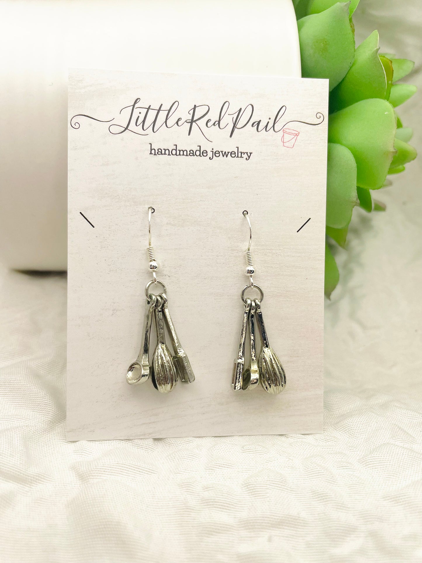 Baker earrings, culinary jewelry , Everyday earrings, minimalist earrings