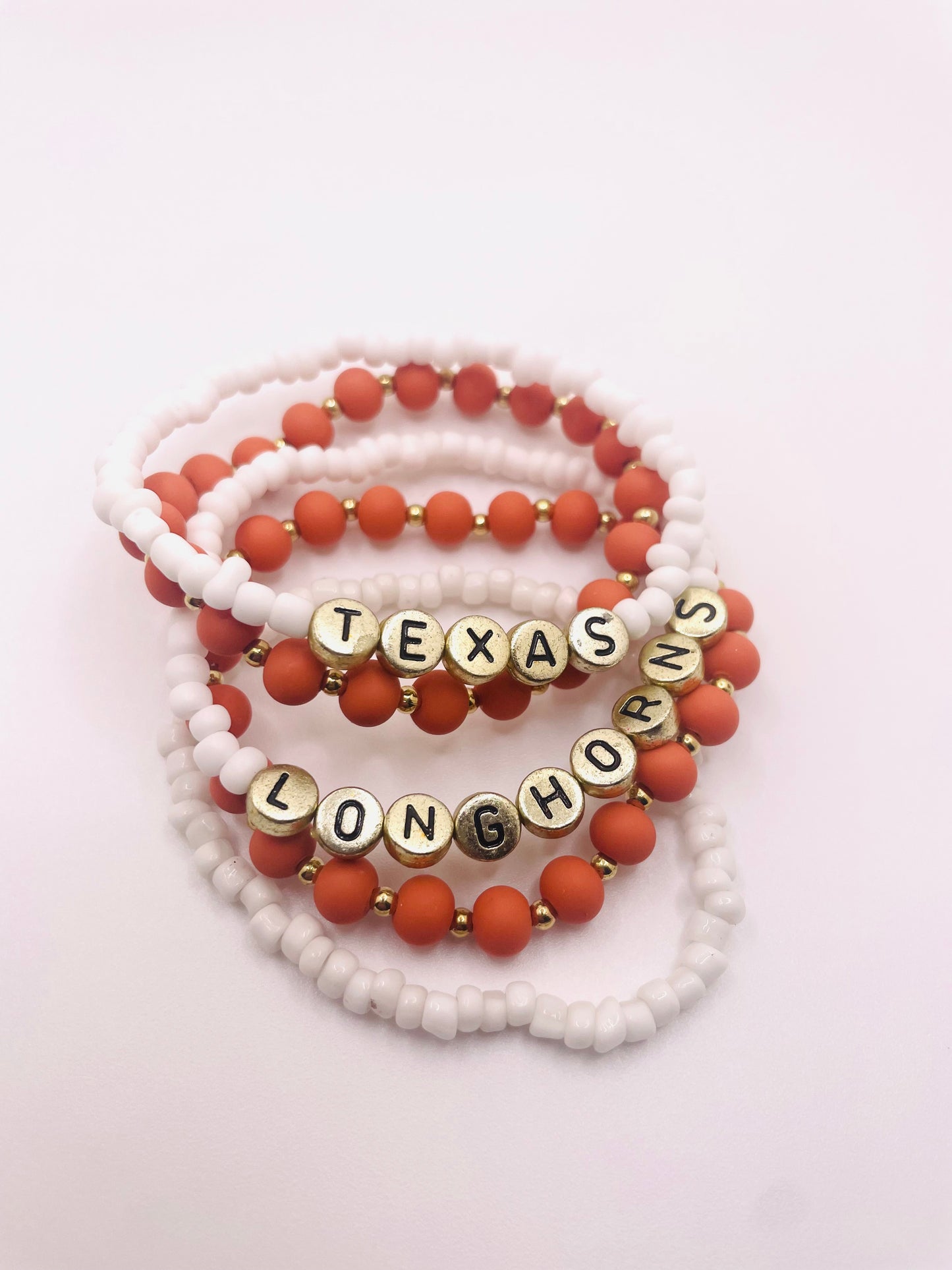Texas Longhorns bracelet set