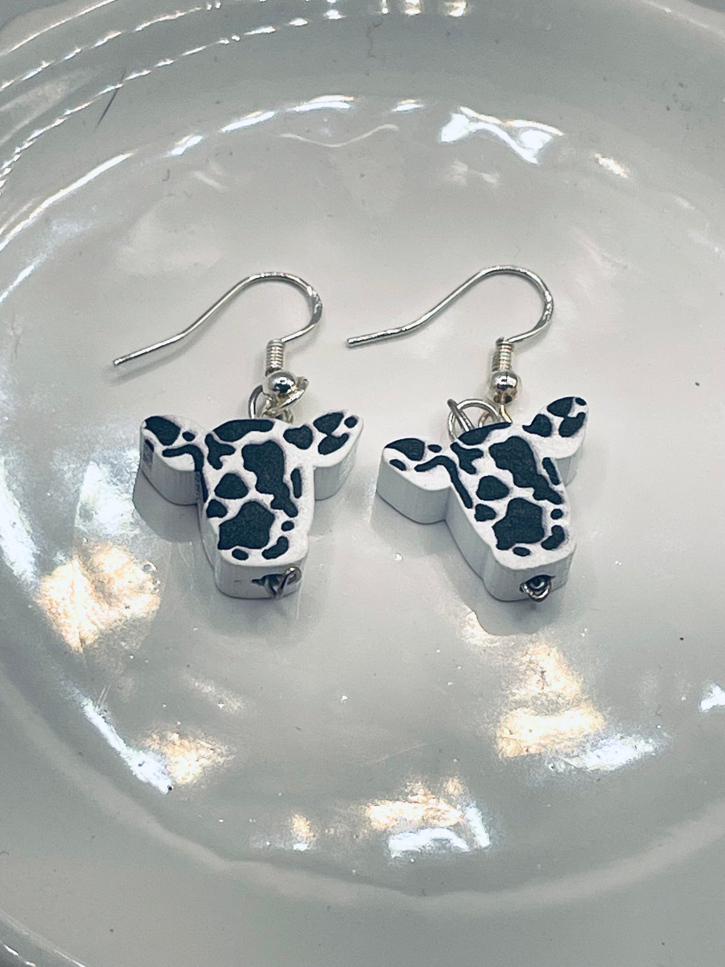 Cow earrings, cow jewelry