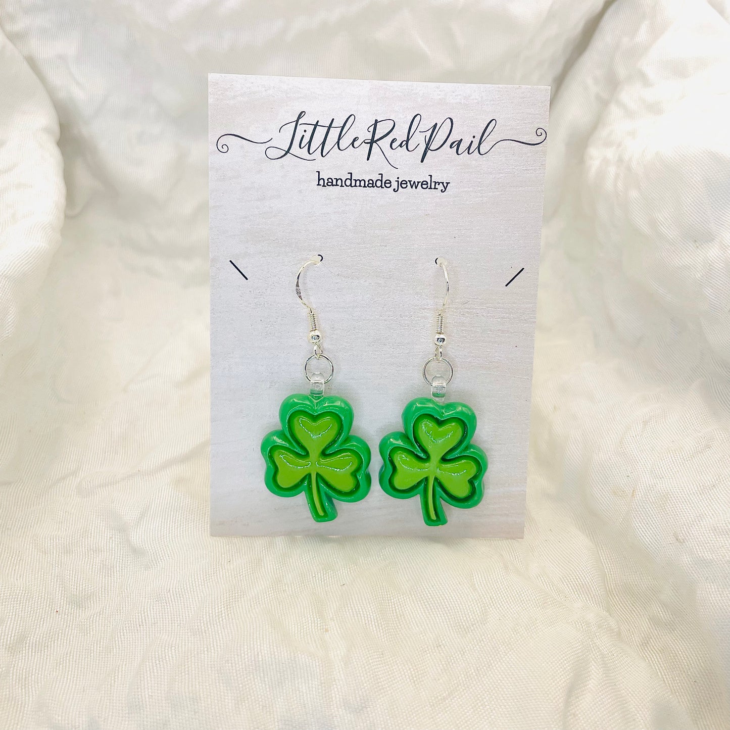 St. Patrick’s Day earrings, Shamrock earrings, St. Patty’s Day earrings, clover earrings, green beer earrings