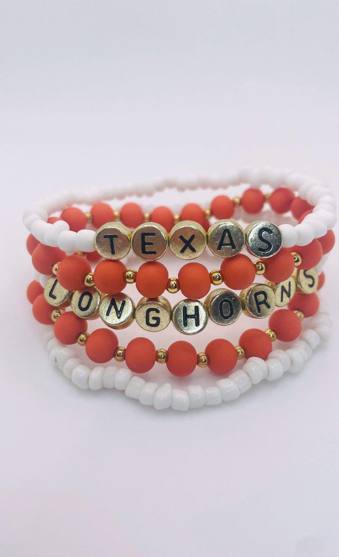 Texas Longhorns bracelet set