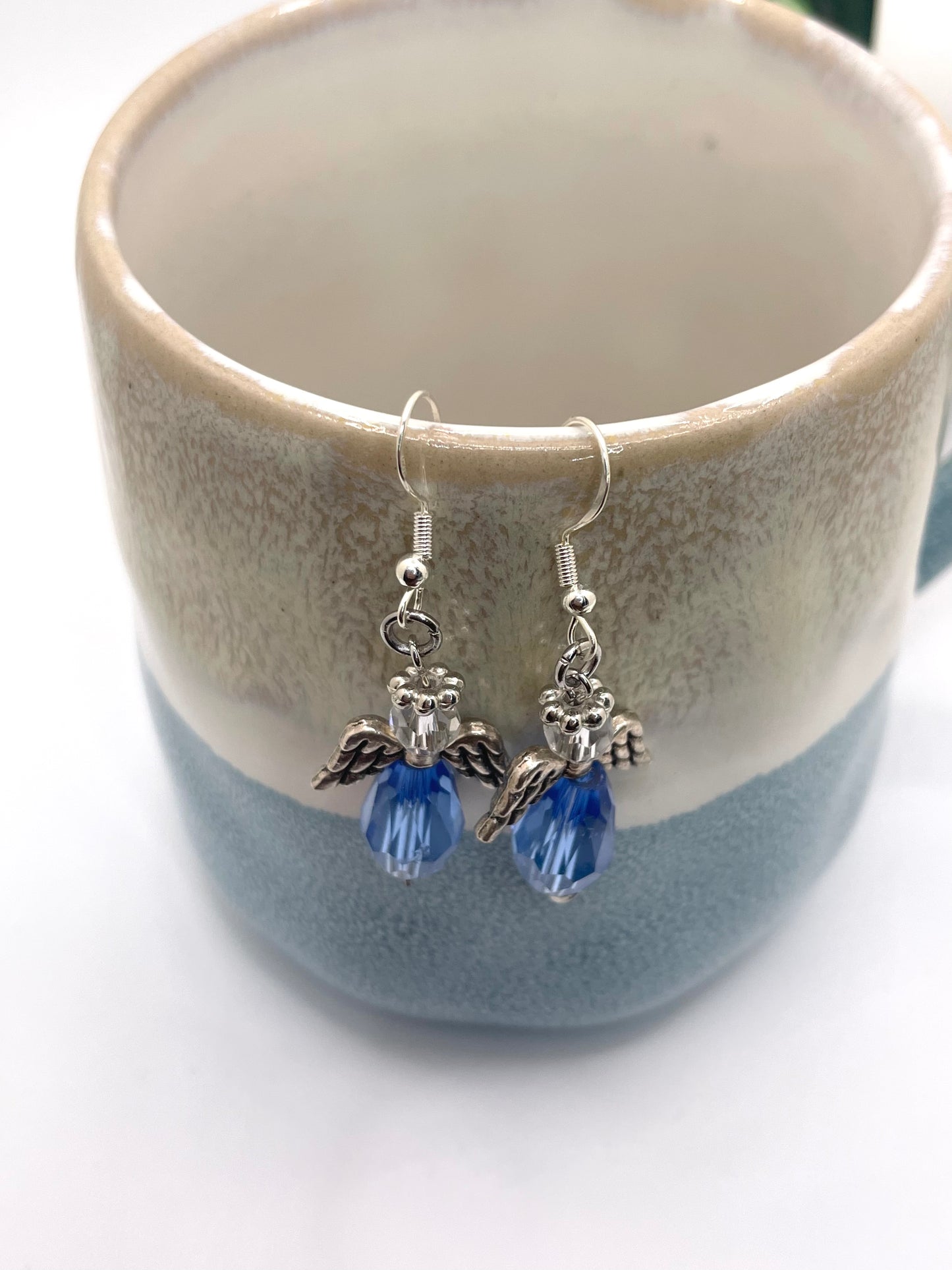 Dangle earrings, Angel Earrings, everyday earrings
