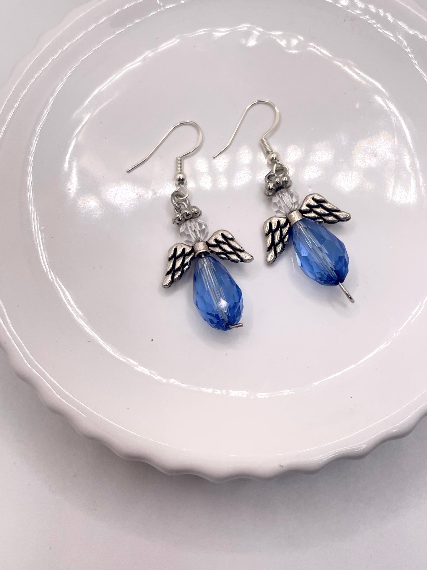 Dangle earrings, Angel Earrings, everyday earrings