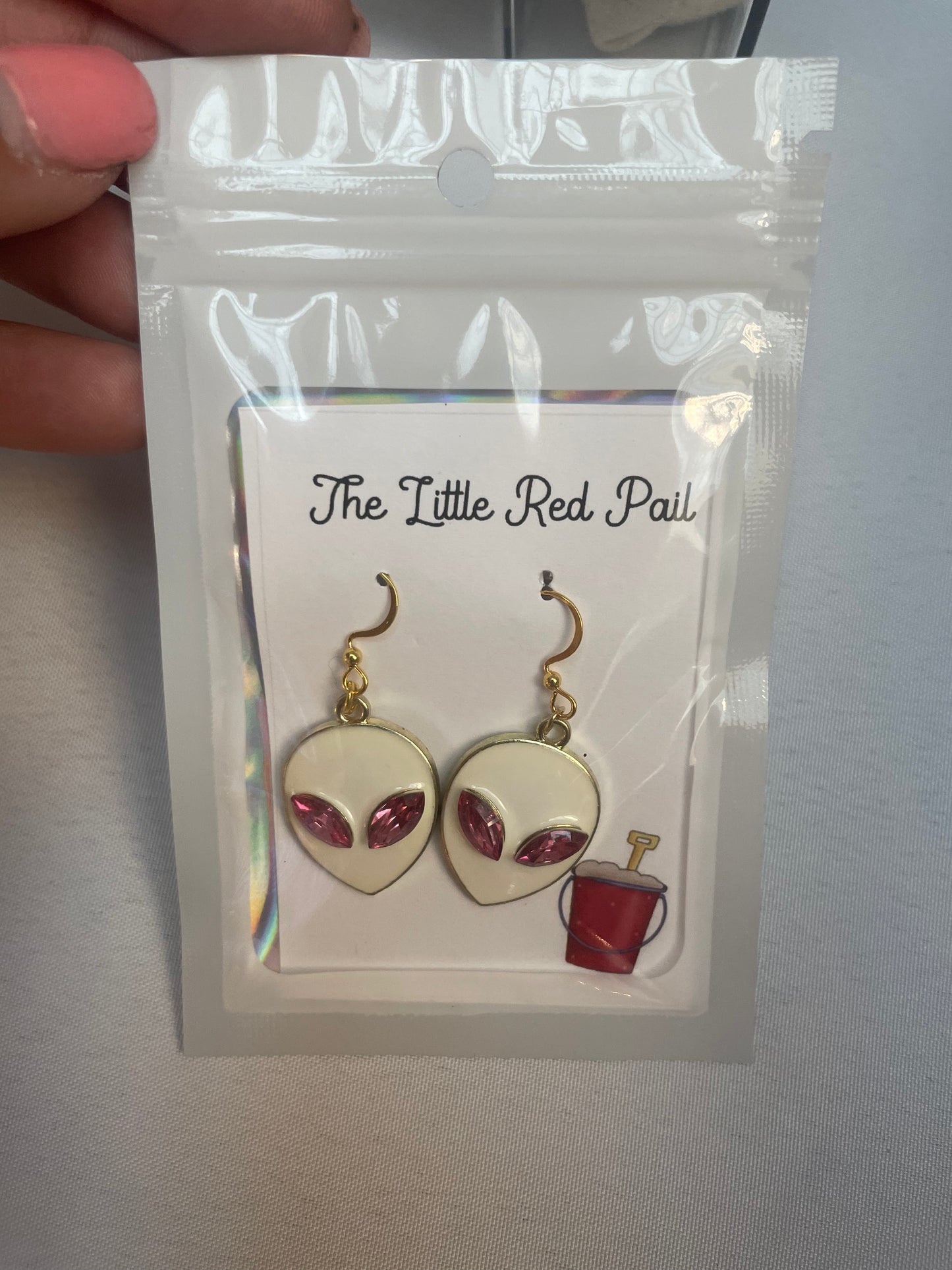 Kids earrings Alien Jewelry, novelty gift