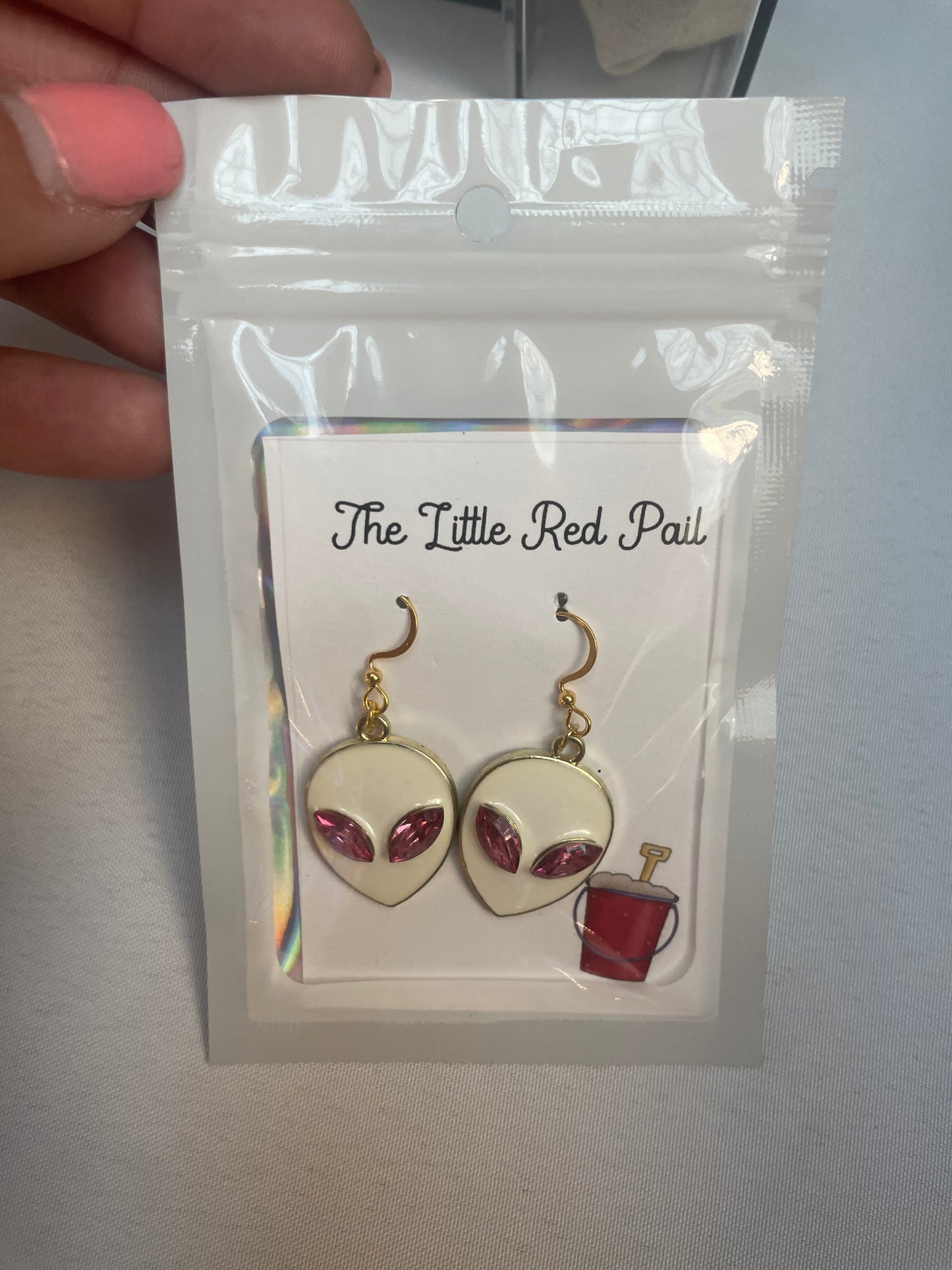 Kids earrings Alien Jewelry, novelty gift