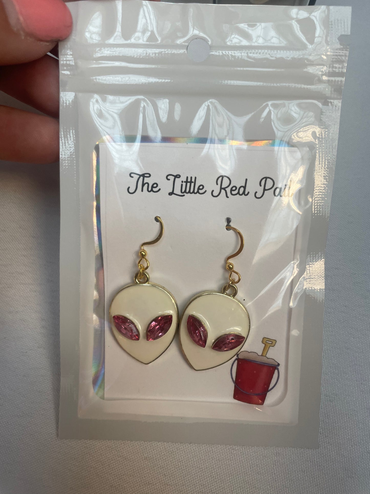 Kids earrings Alien Jewelry, novelty gift