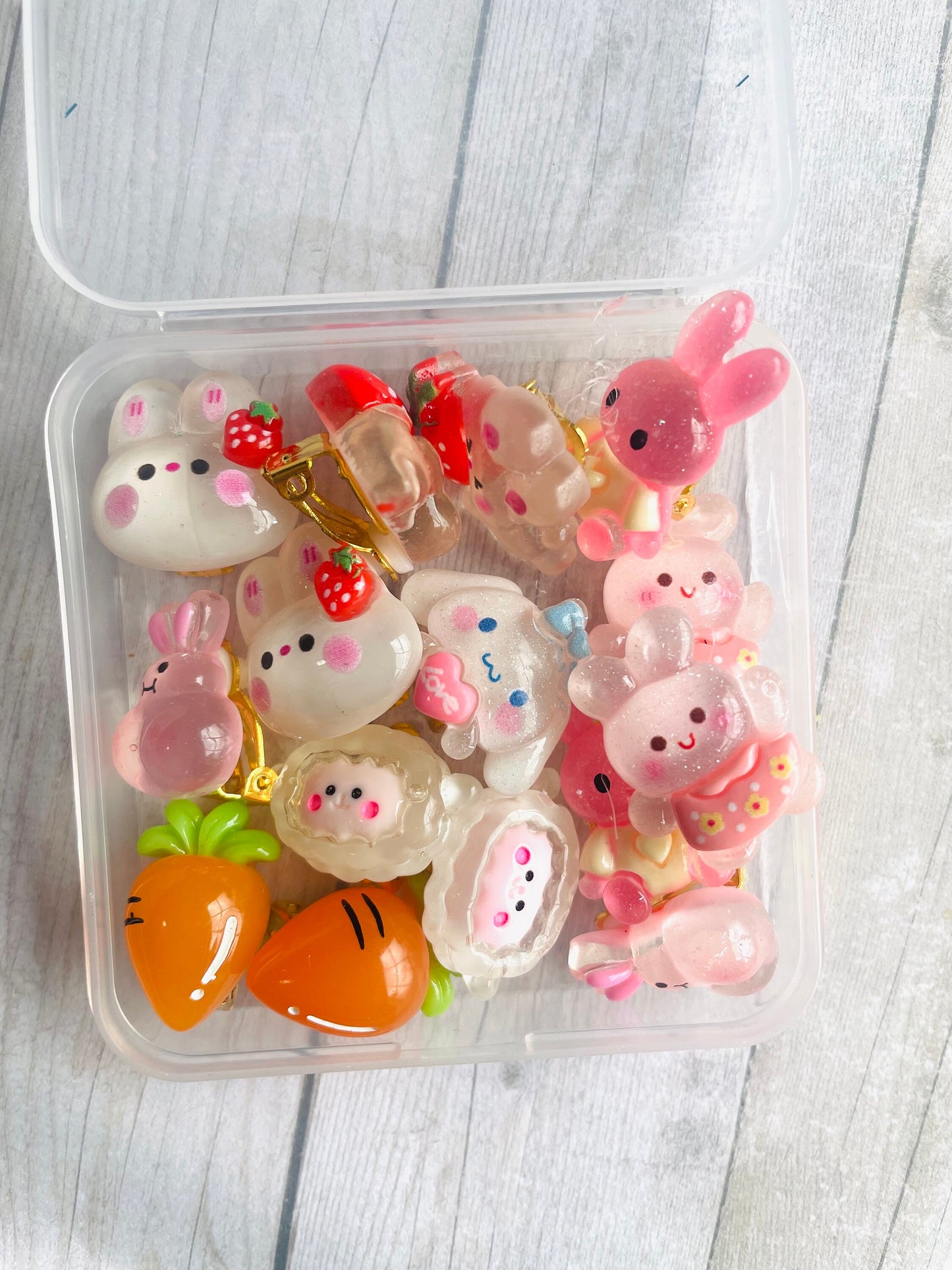 Clip on earrings for kids- 10 pack