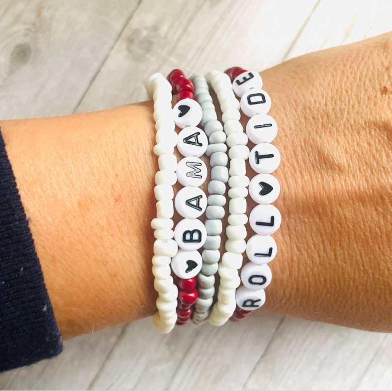 Alabama bracelet set bama bracelets Roll Tide