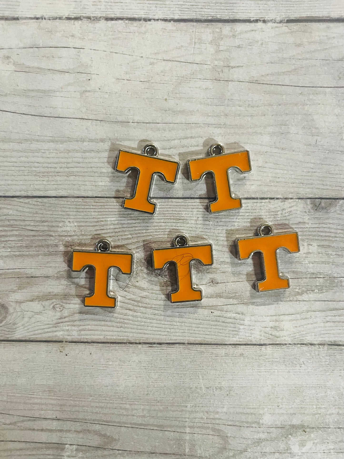 Tennessee jewelry charms, Power T charm pendant, Vols dangle charm