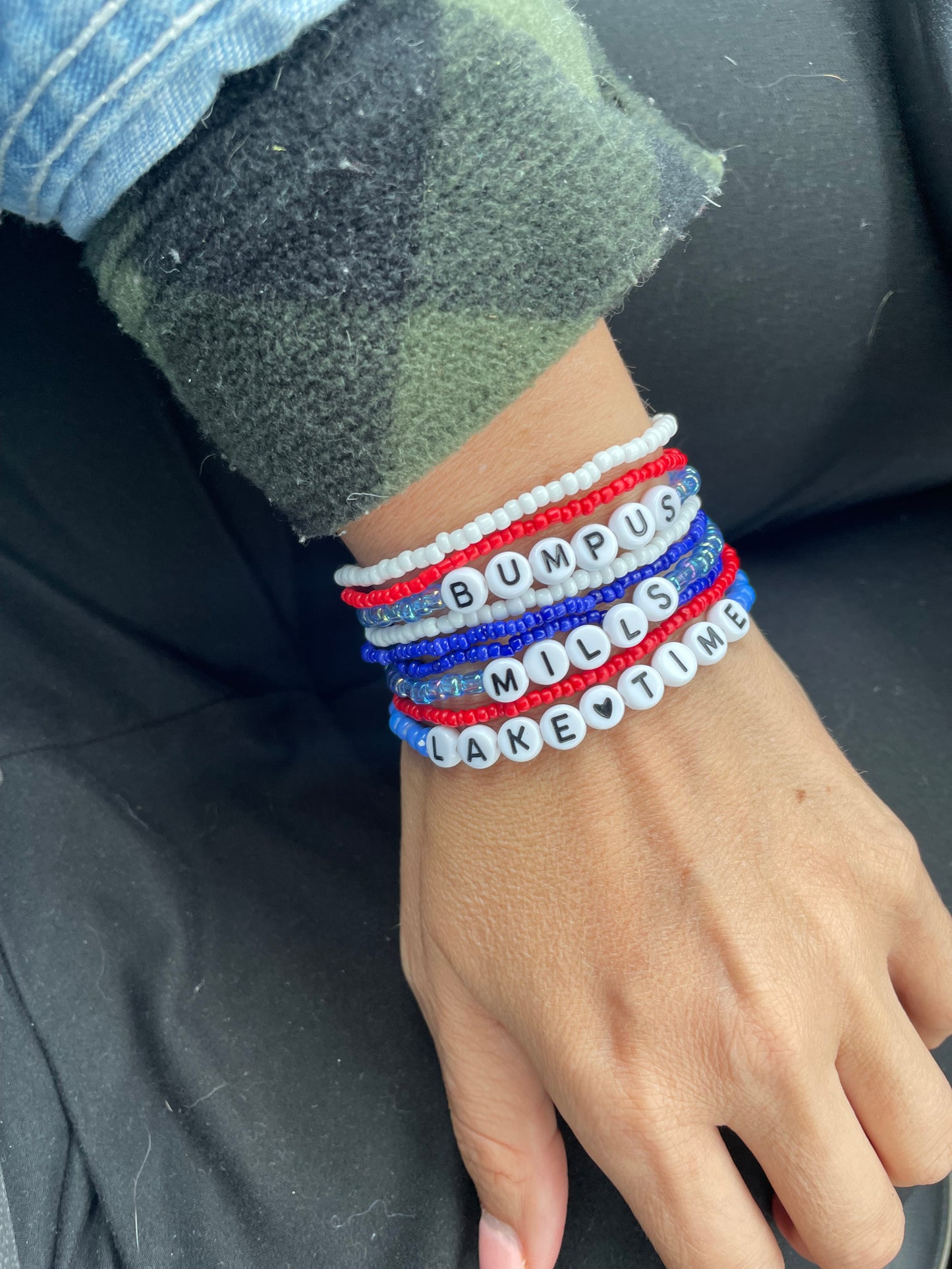 Lake life, lake time bracelets
