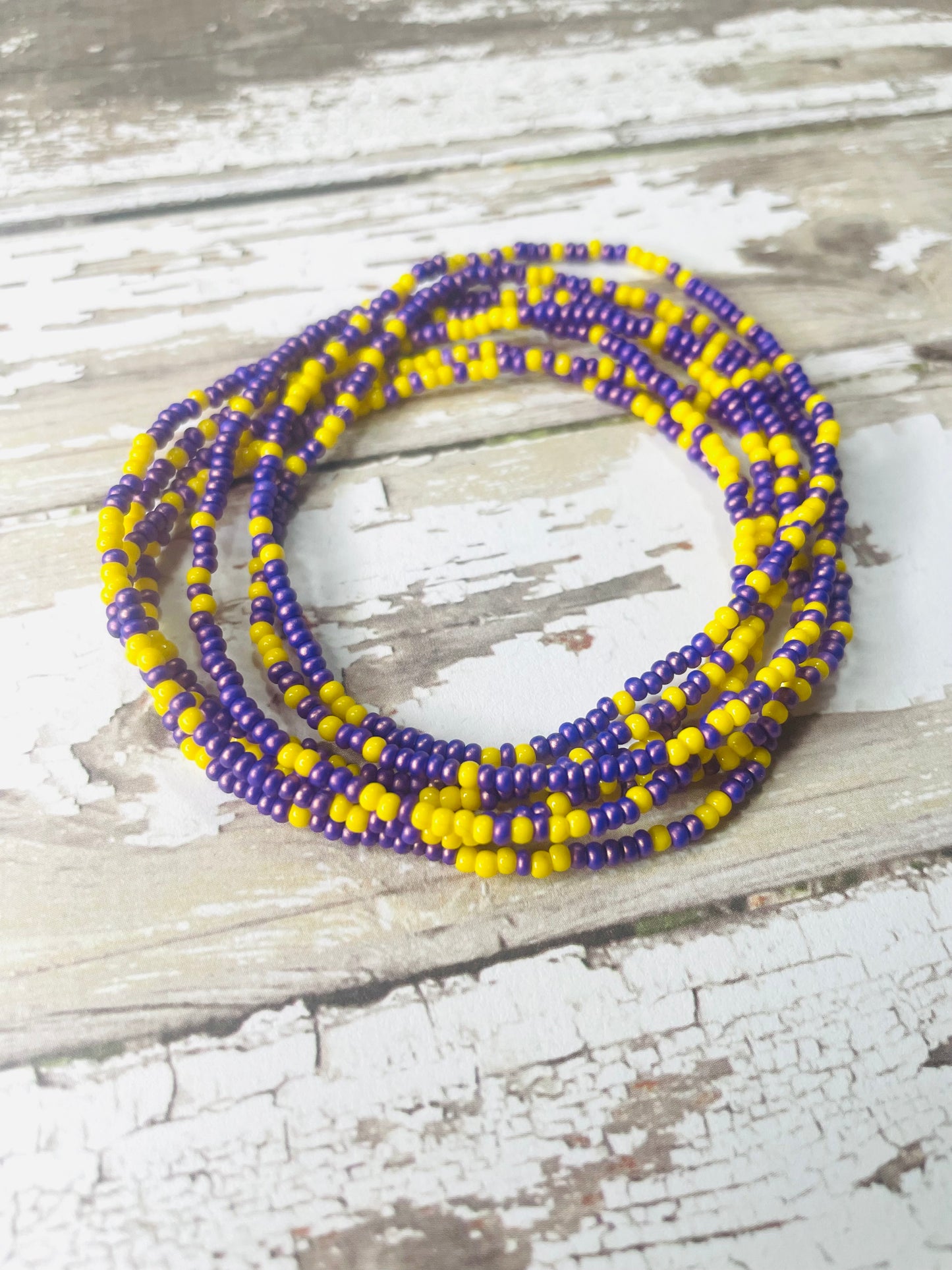 LSU tiny bracelet set, LSU Tigers gift