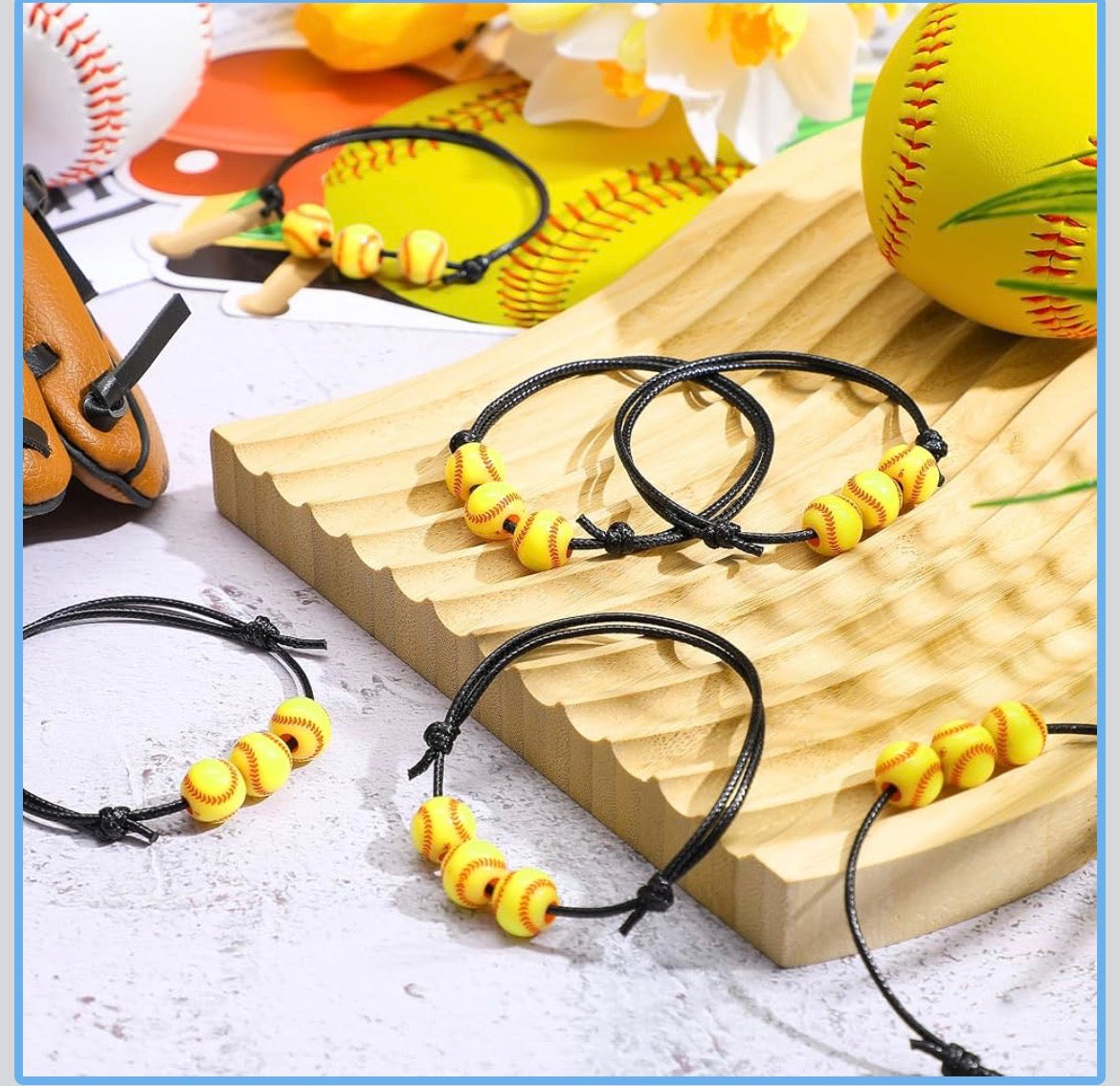 Softball bracelets