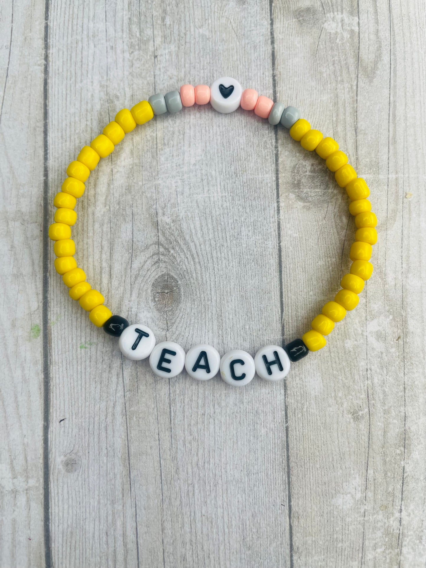 Teacher bracelet teach bracelet pencil bracelet teacher gift minimalist bracelet teacher appreciation gift