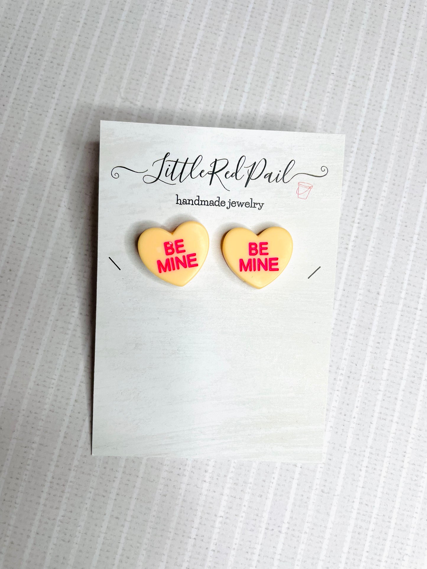 Valentine heart candy earrings