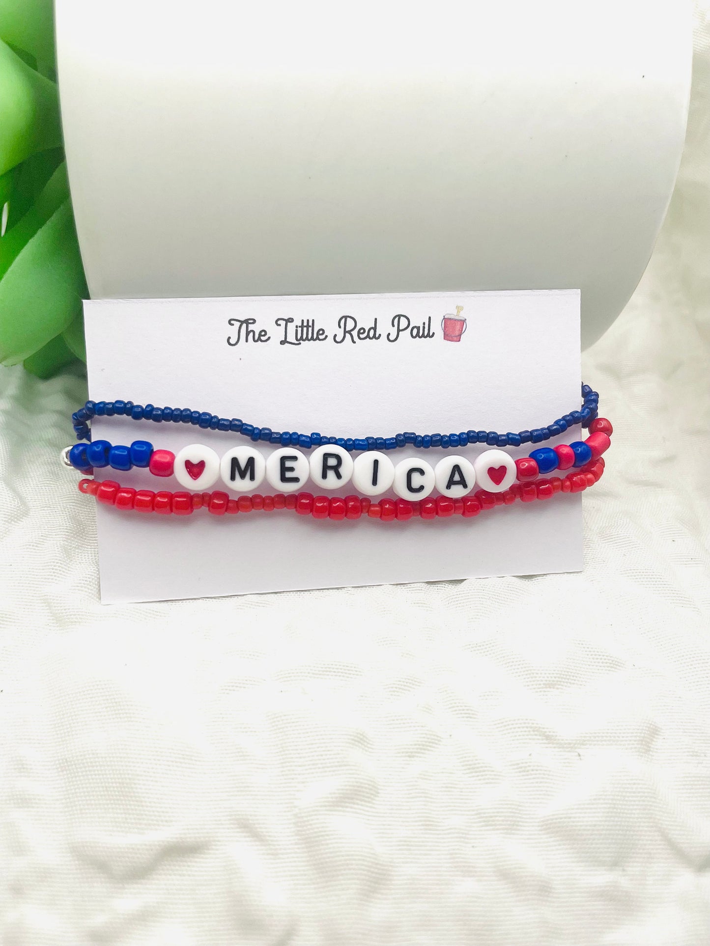 Patriotic bracelets, USA bracelets, Merica